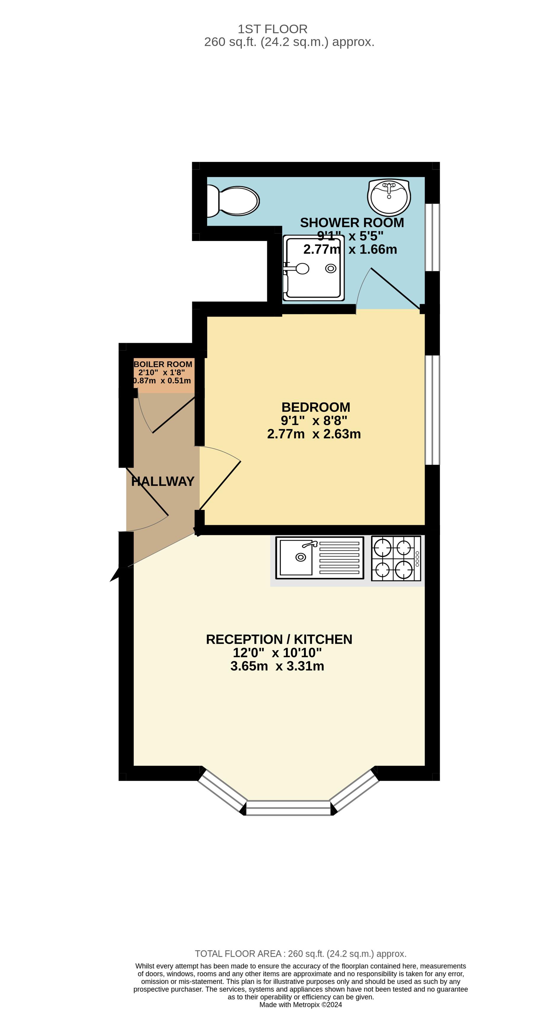 Flat 3, Oxford Road, Reading floorplan