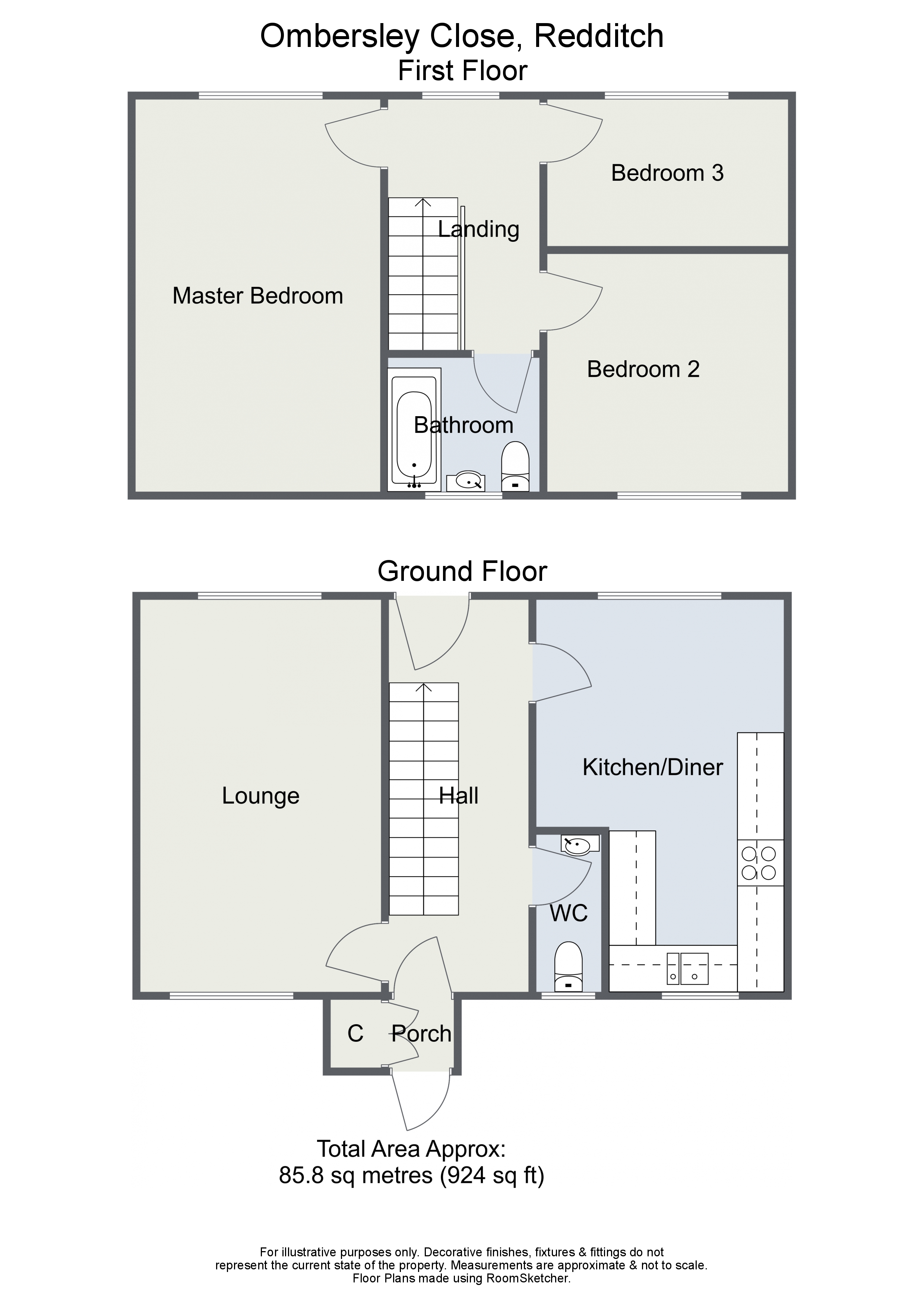 3 Bedrooms Terraced house for sale in Ombersley Close, Woodrow, Redditch B98