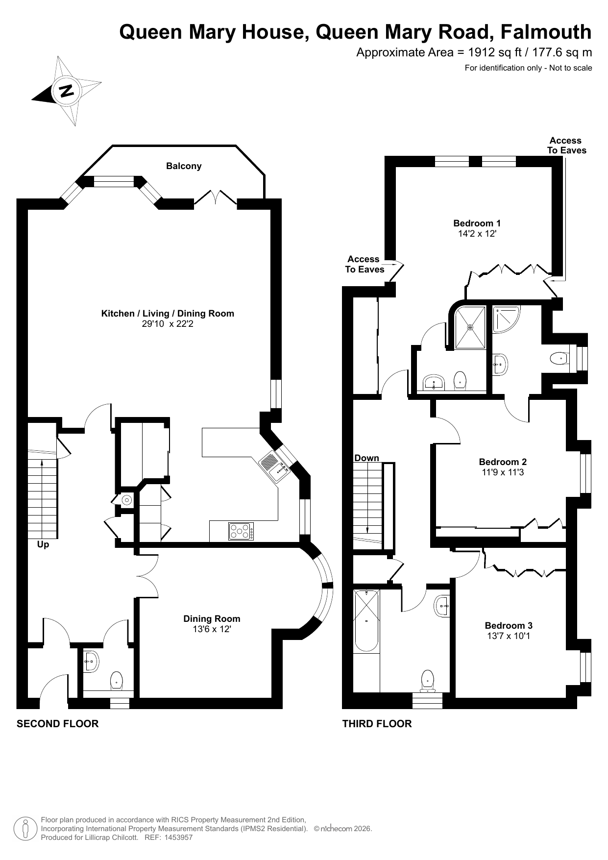 9 Queen Mary House, Falmouth floorplan