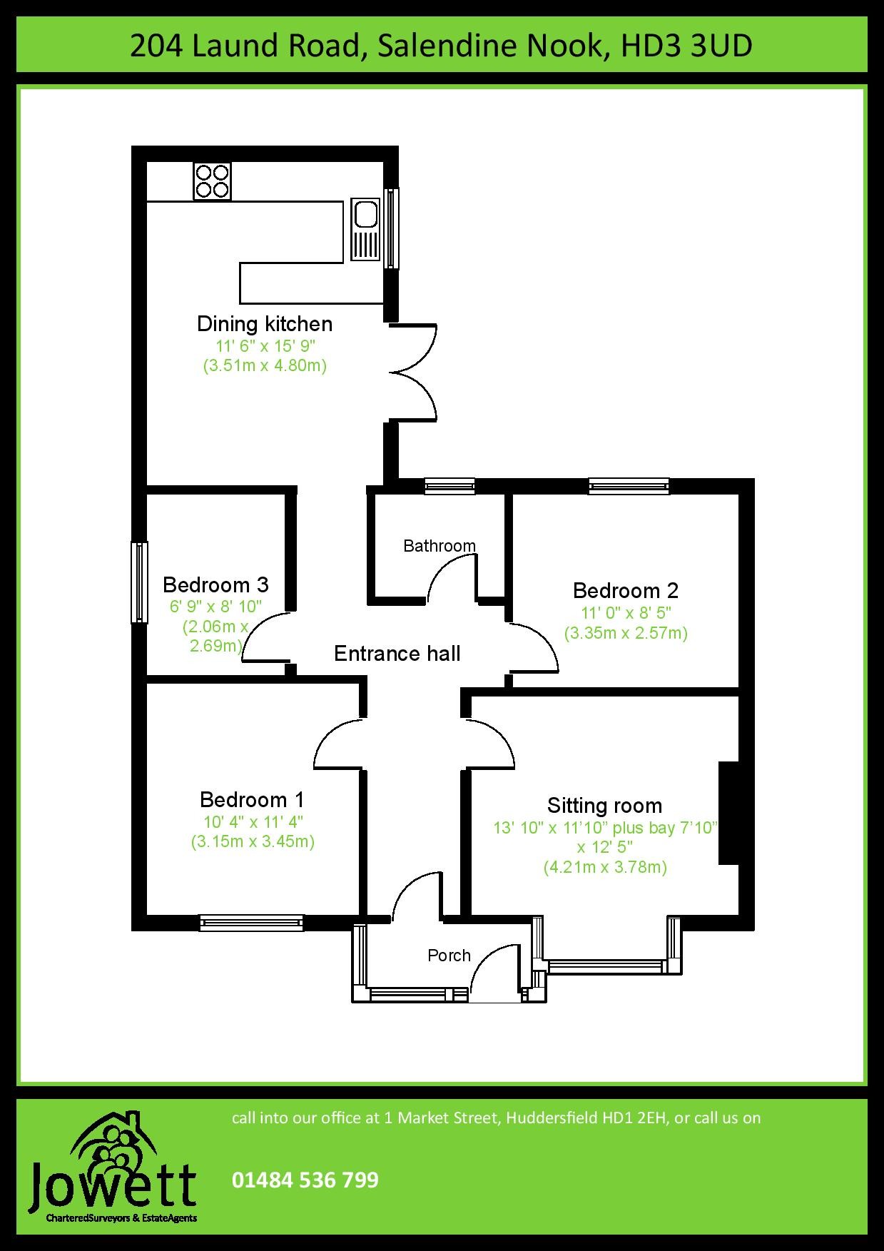 Laund Road, Huddersfield, West Yorkshire HD3, 3 bedroom bungalow for