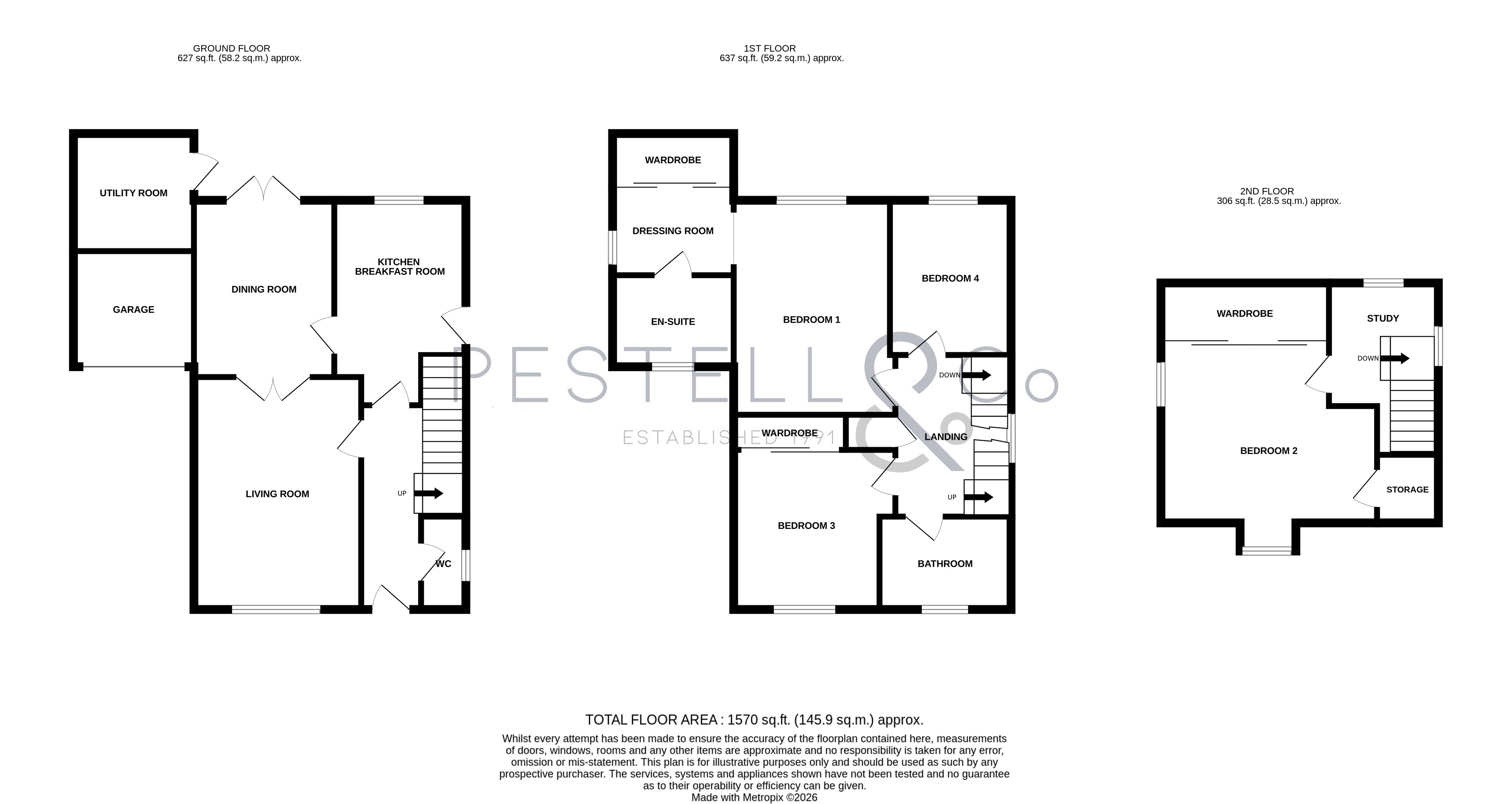 46, Lukins Drive, Dunmow floorplan