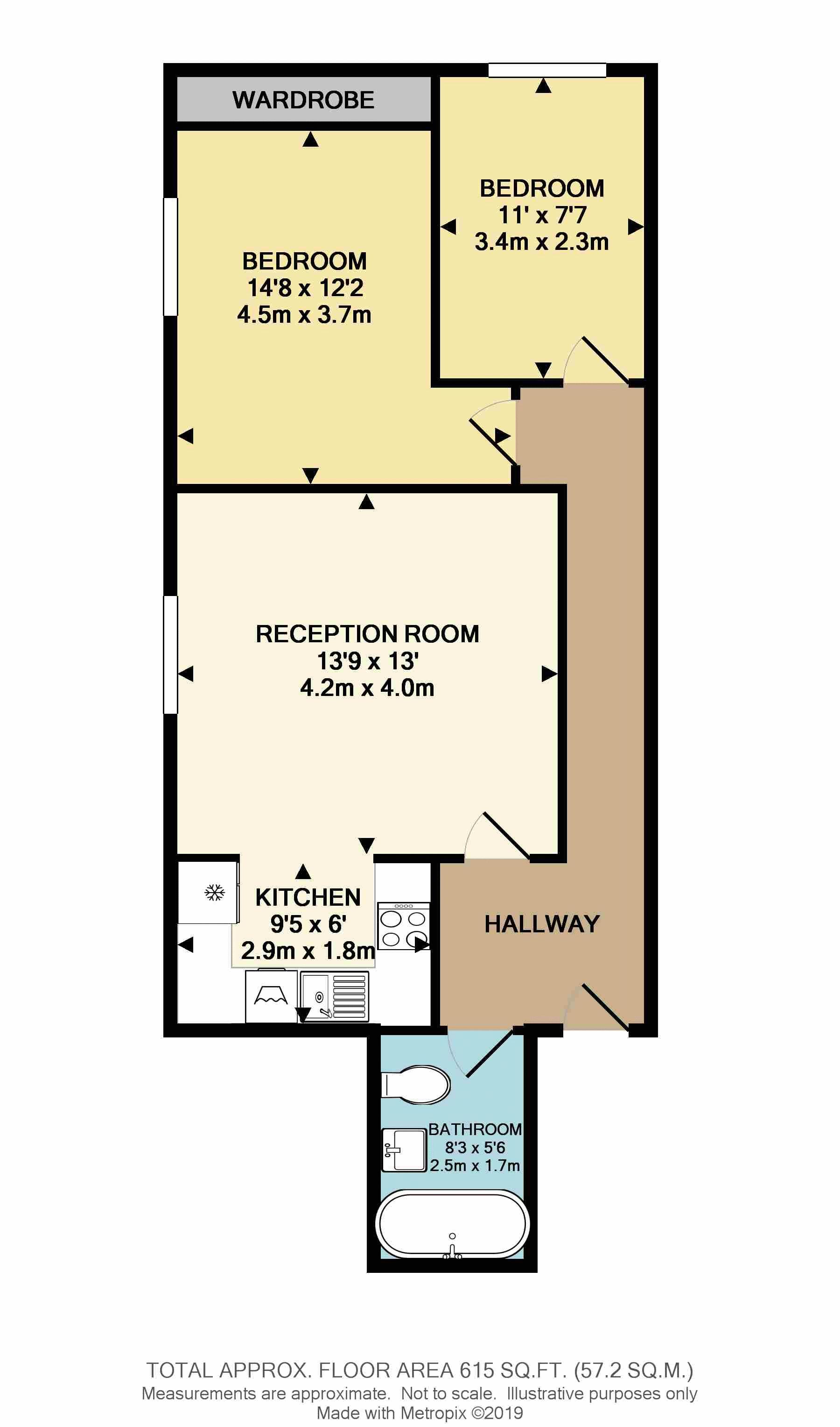 2 Bedrooms Flat to rent in Brighton Road, Purley CR8