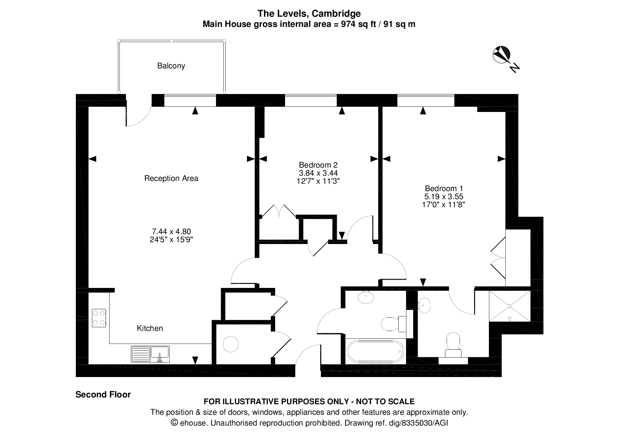 The Levels, Cambridge floorplan