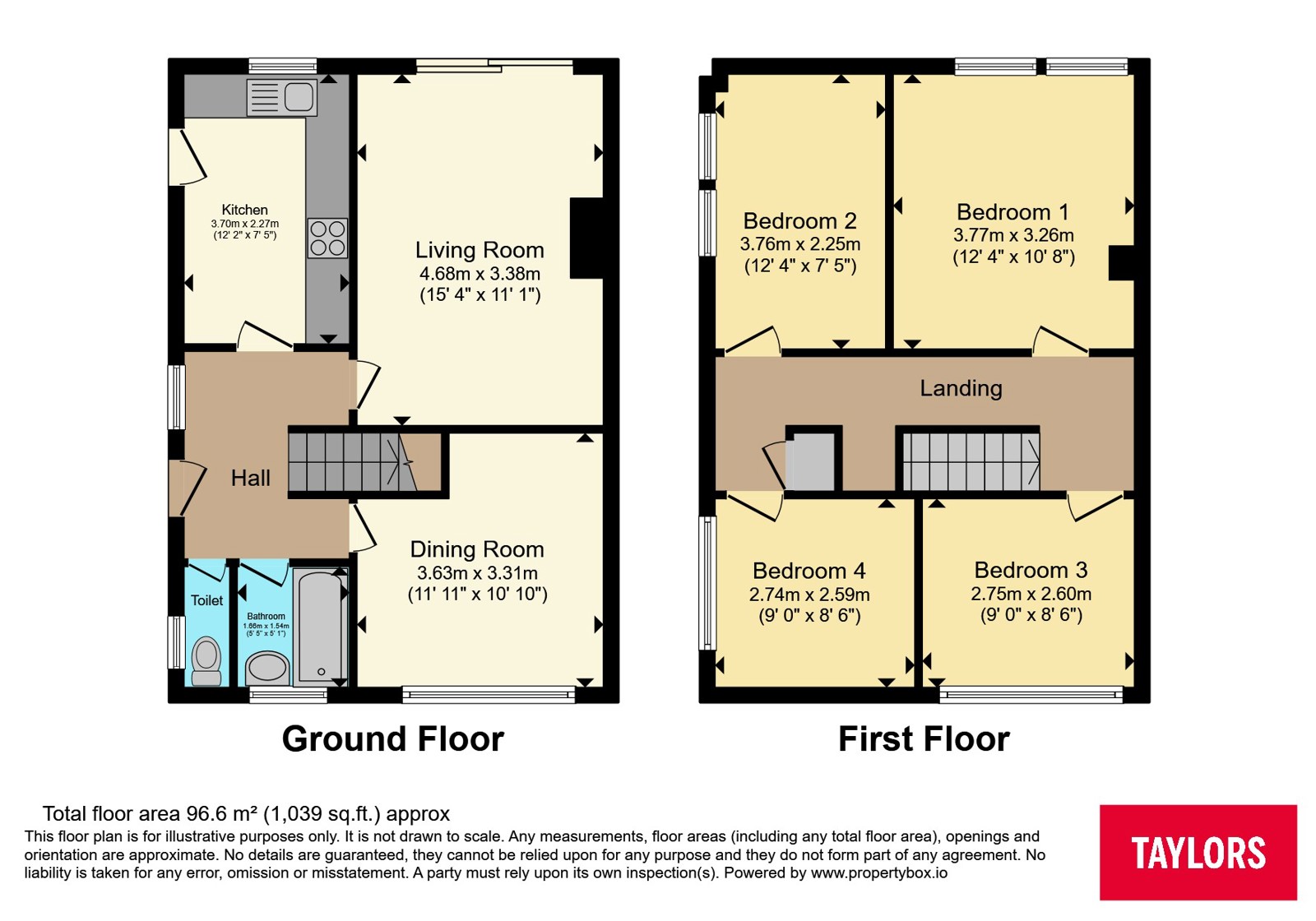 Reynard Way, Northamptonshire floorplan