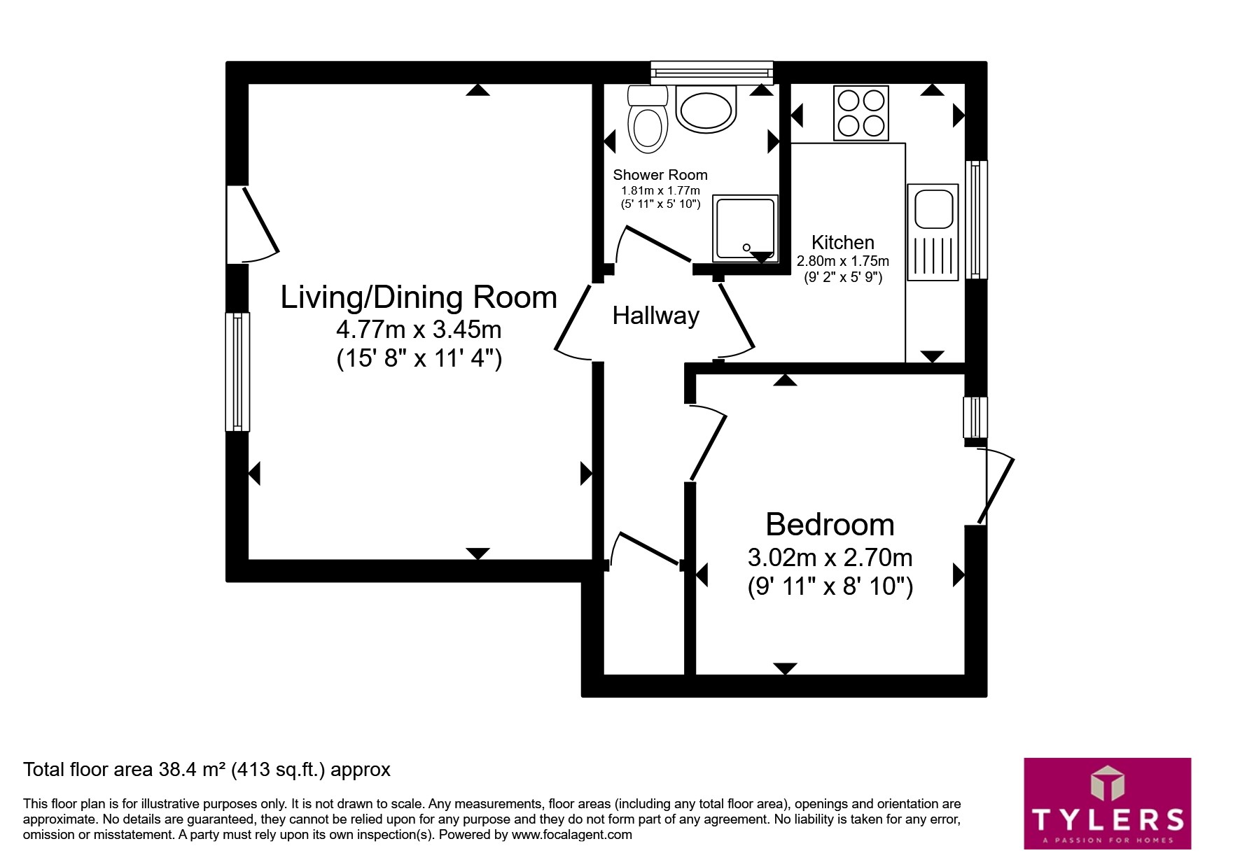 13, Loves Close, Cambridge floorplan