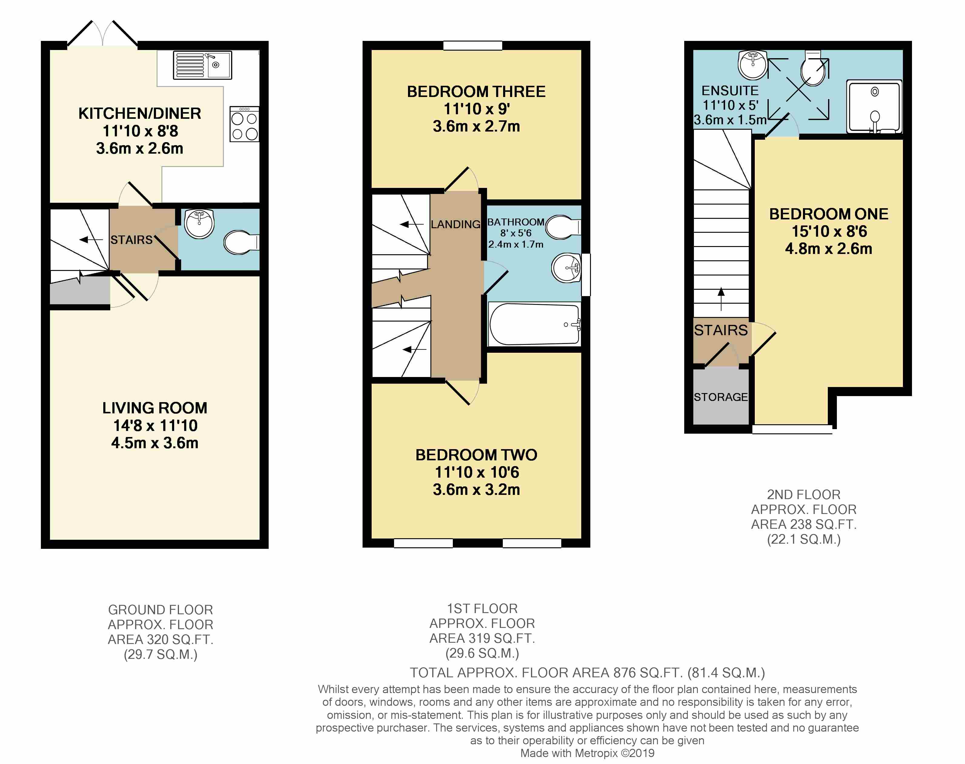 3 Bedrooms Town house for sale in Stoneyford Road, Overseal, Swadlincote DE12