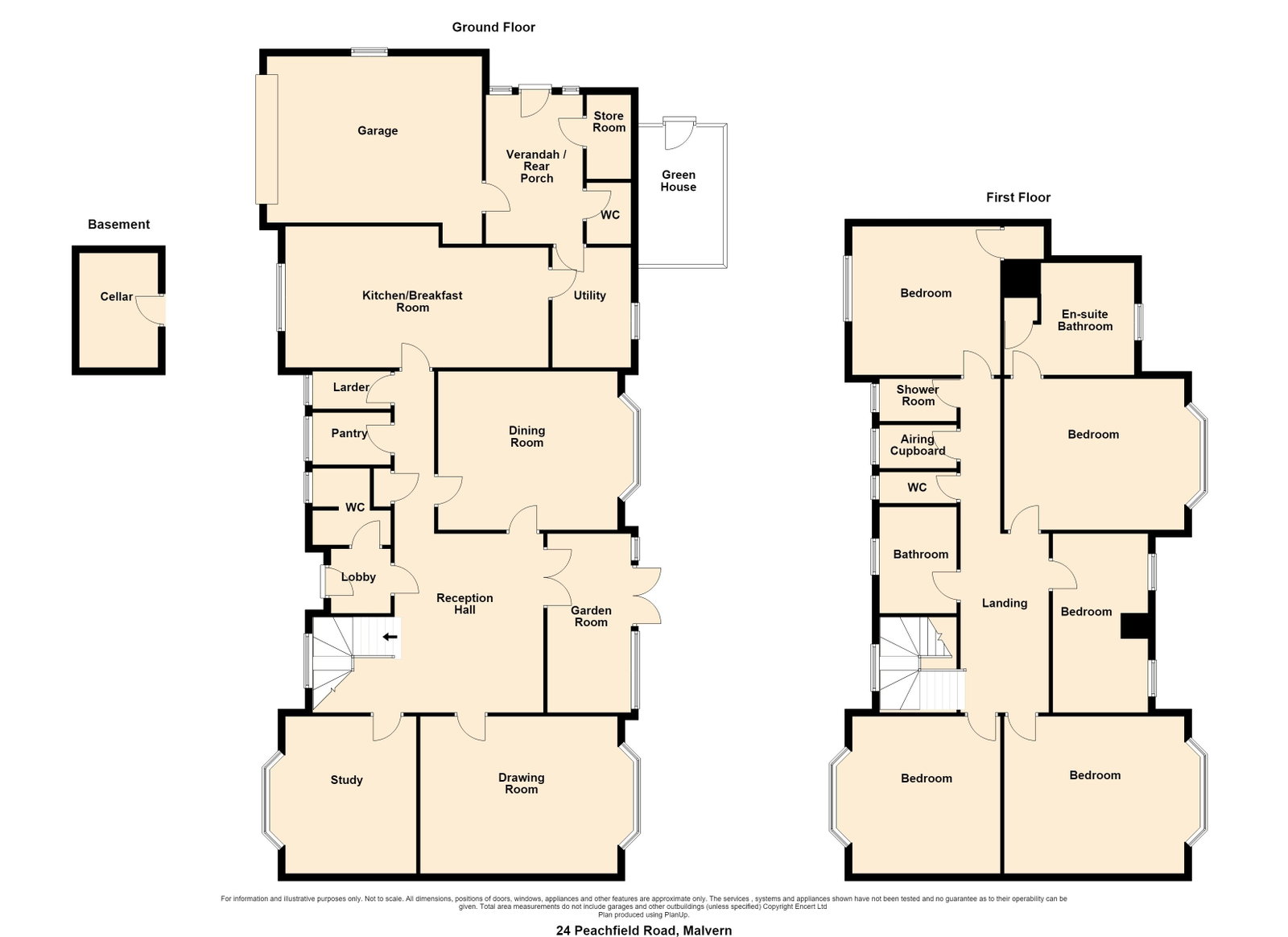 Bericote, 24 Peachfield Road, Malvern floorplan