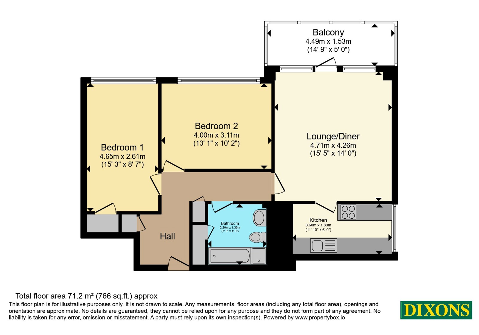Flat 18 Chamberlain House,, Skipton Road, West Midlands floorplan