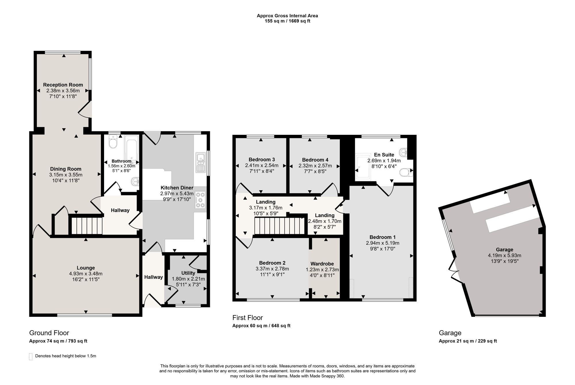 1 Somerset Close, Manchester floorplan