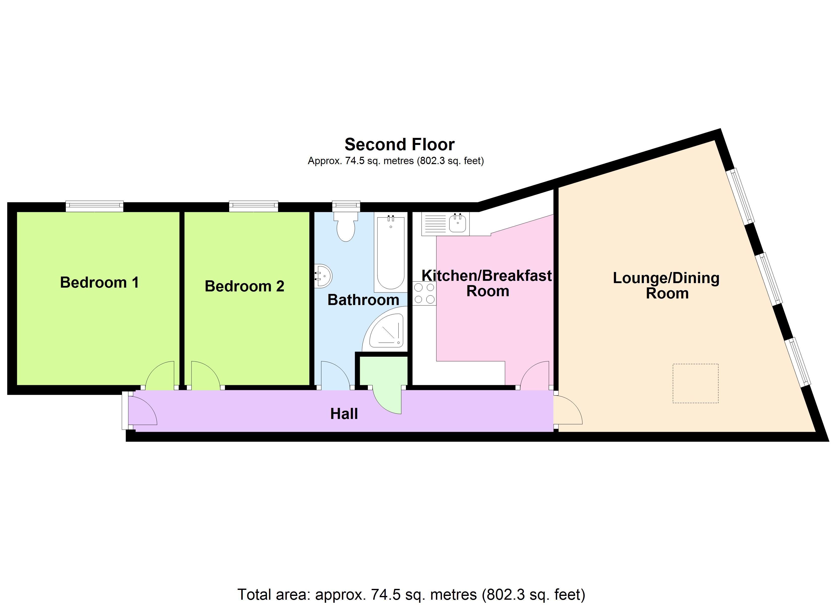 Rectory Road, Rushden NN10, 2 bedroom flat for sale 61206430