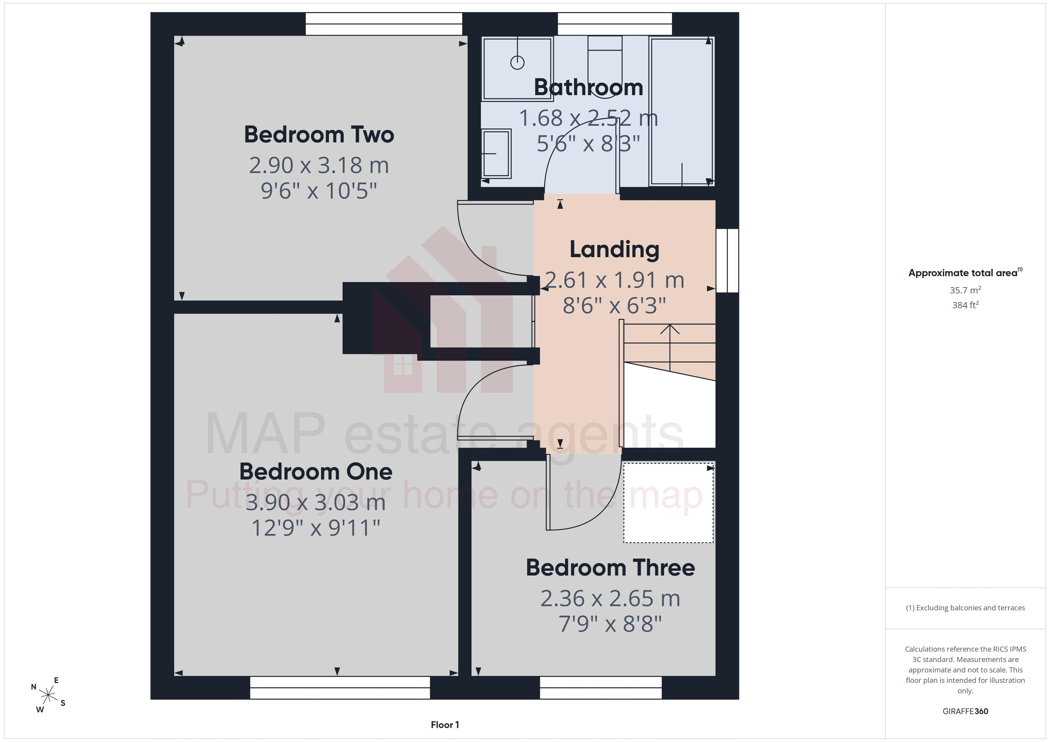 45, Old Hill Crescent, Falmouth floorplan