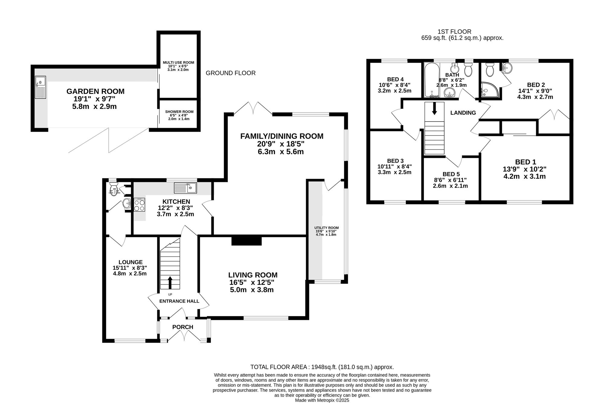 6 Croft Close, Altrincham floorplan