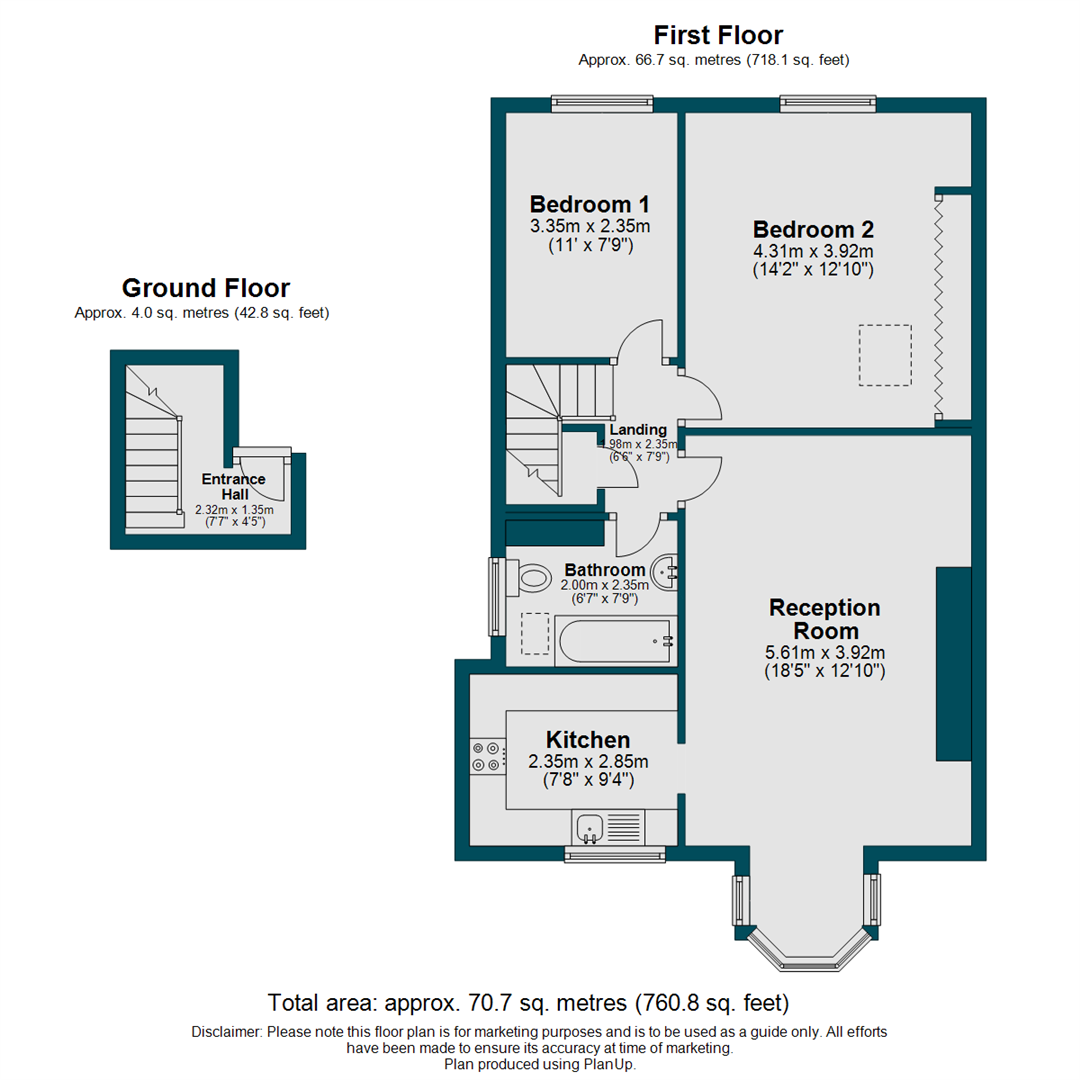 2 Bedrooms Flat to rent in Devonshire Road, London SE23