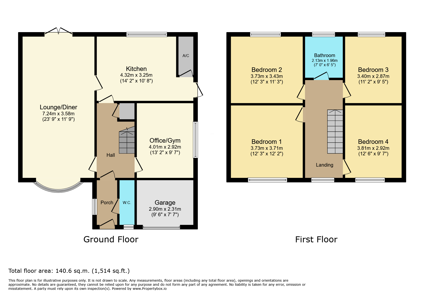 53 Oakfield Avenue, Markfield floorplan