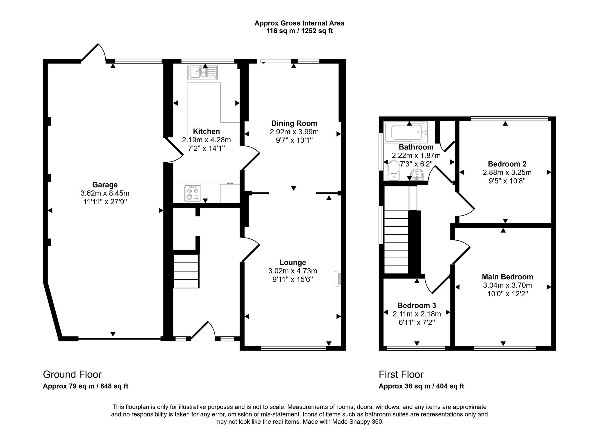 10 Stanton Close, Wigan floorplan