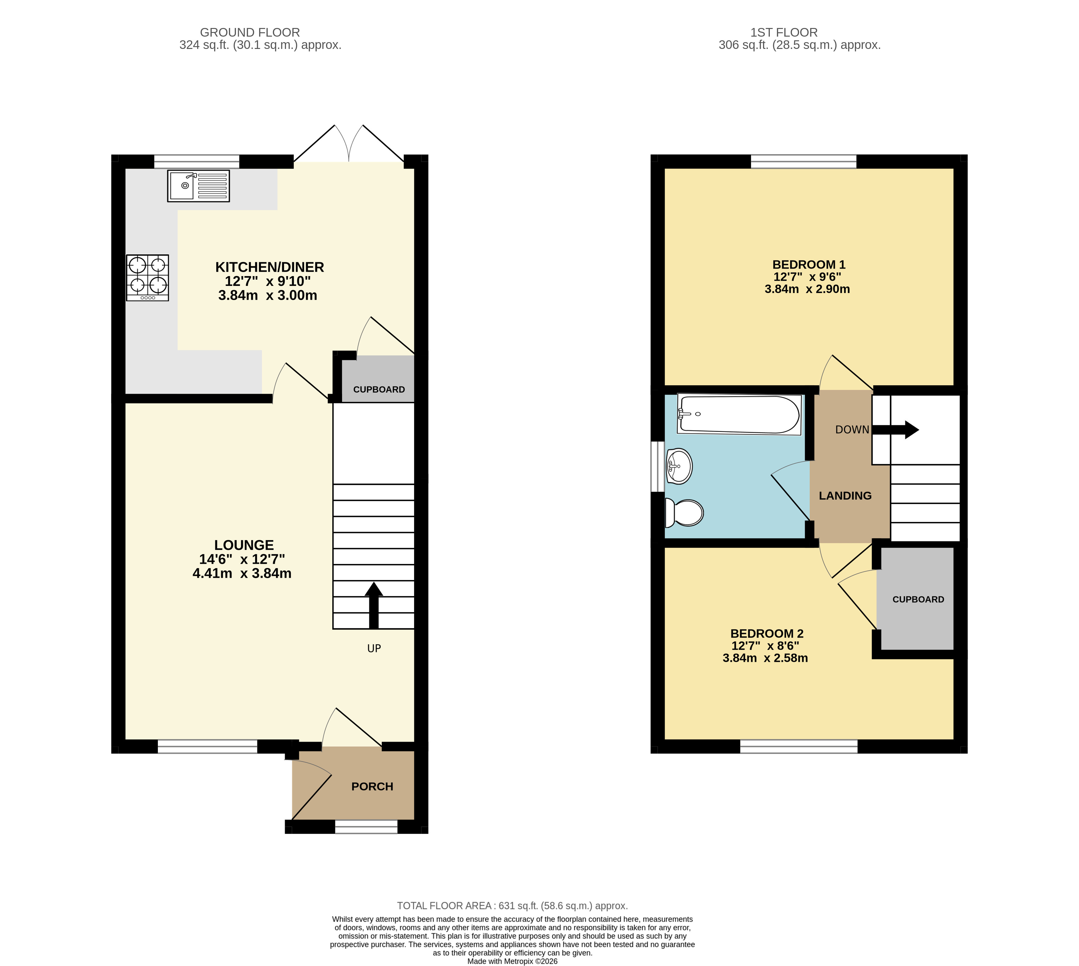 12, Amyas Way, Bideford floorplan