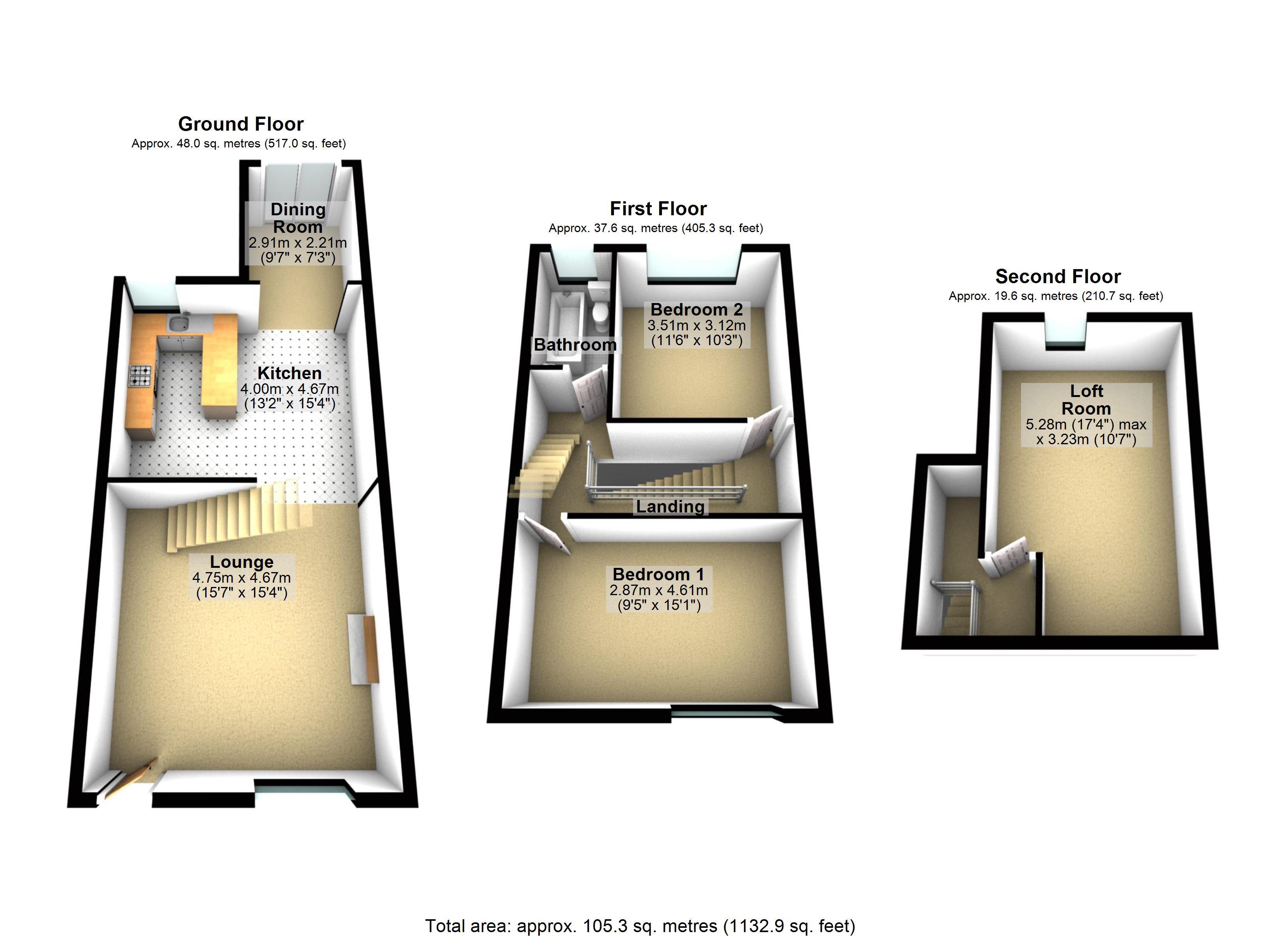 2 Bedrooms Terraced house for sale in Church Street, Lees, Oldham OL4