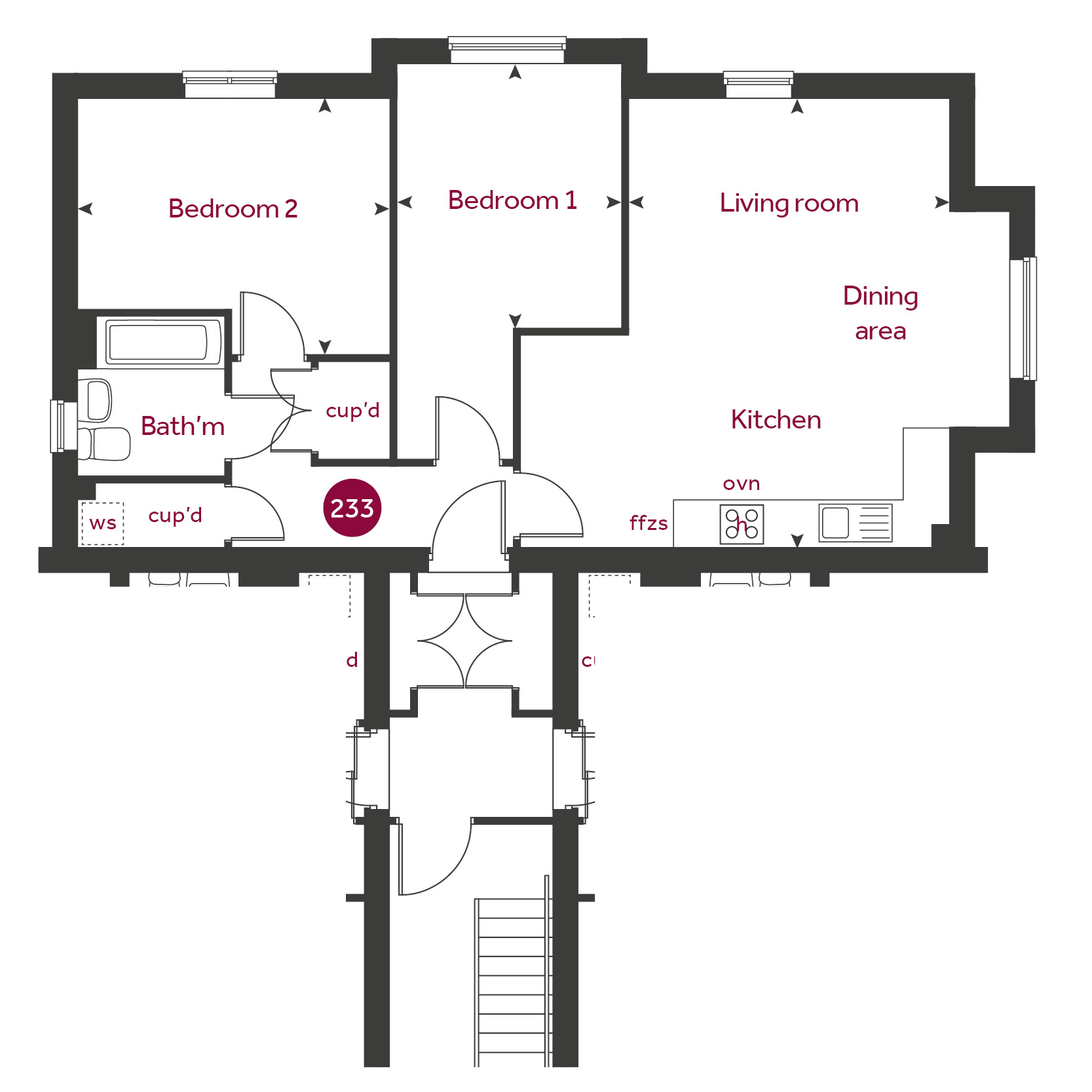 233, Farleigh Hill, Tovil floorplan