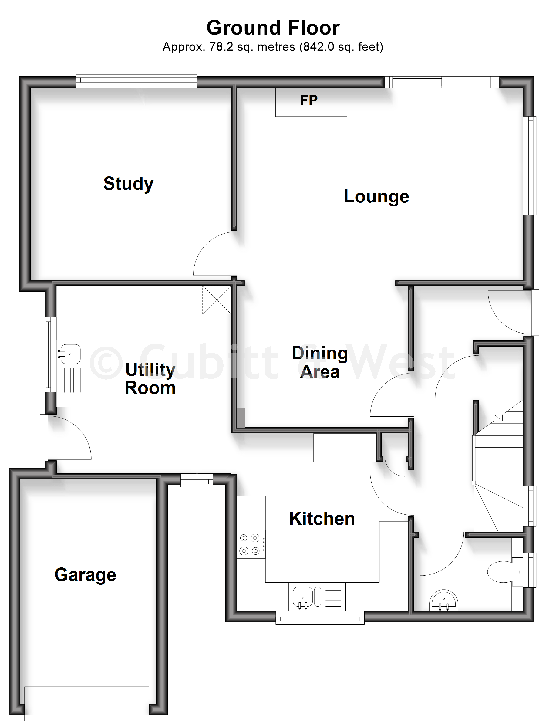 66, Glebelands, Pulborough floorplan