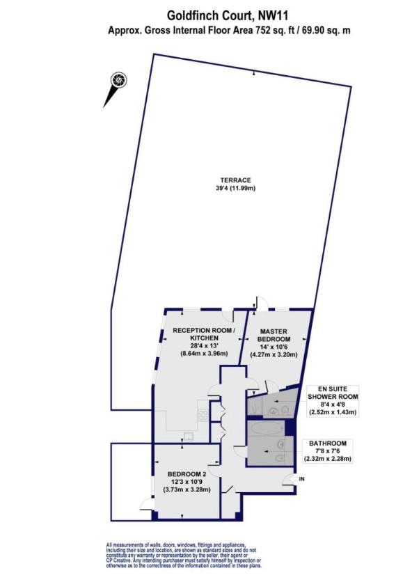 Flat 26, Goldfinch Court 713A, Finchley Road, London floorplan