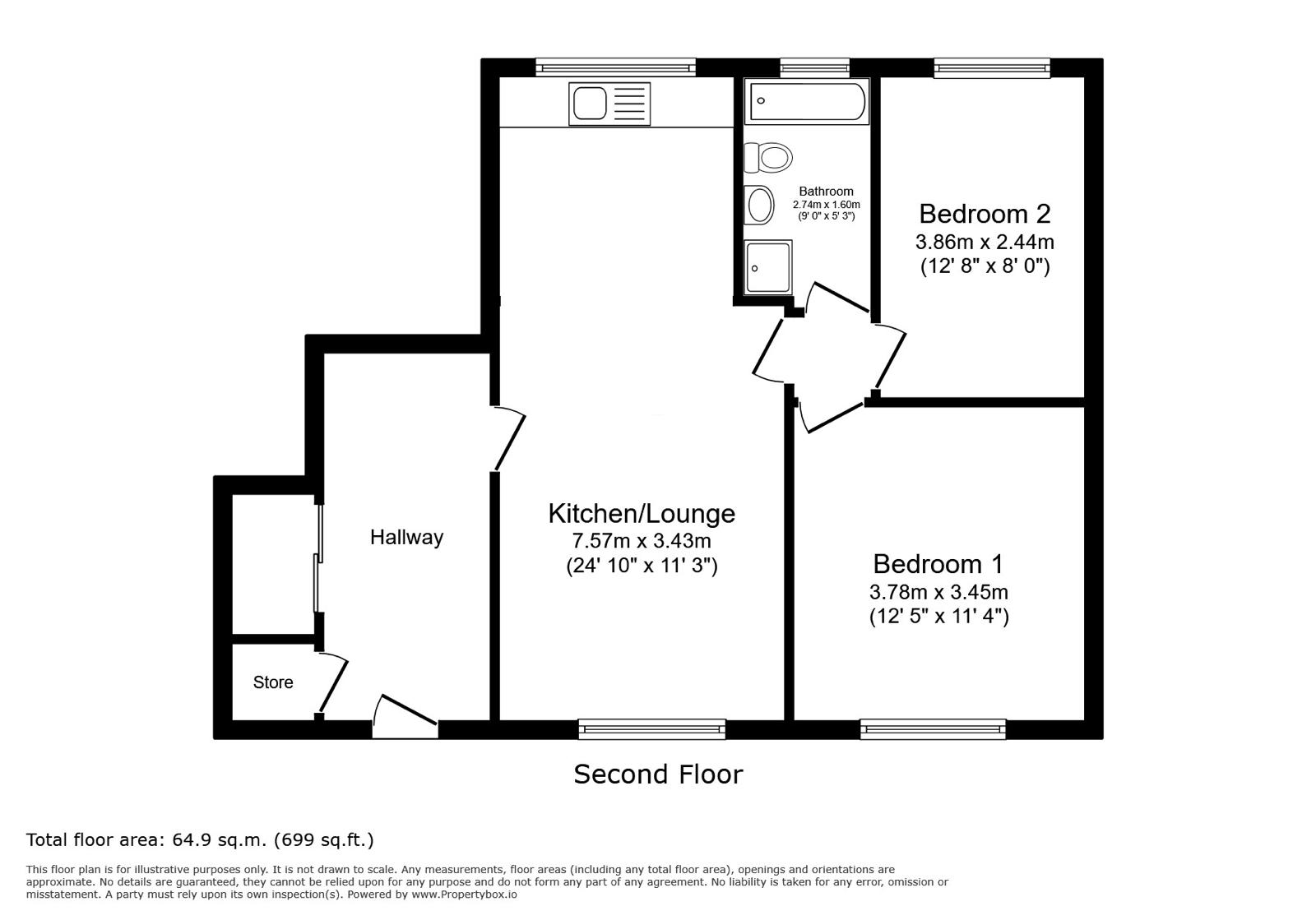8, Rock House, Charlton Road, Bristol floorplan