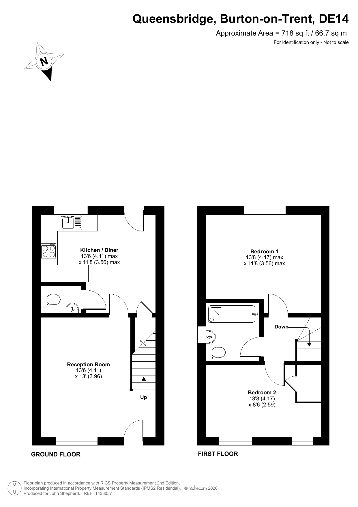 8, Queensbridge, Staffordshire floorplan