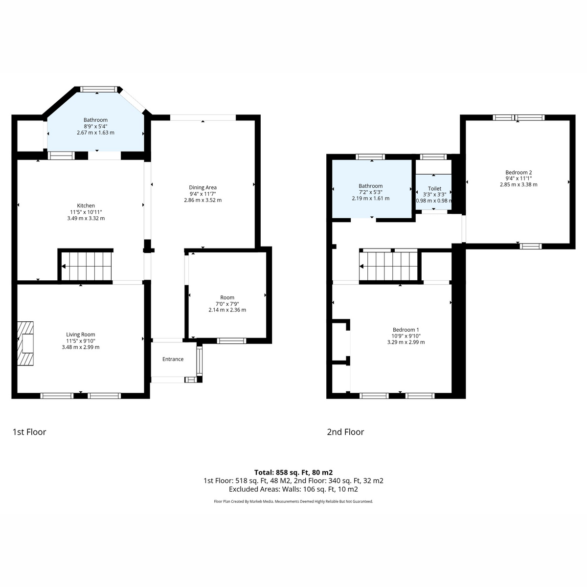11, Oakley Road, Bromley floorplan