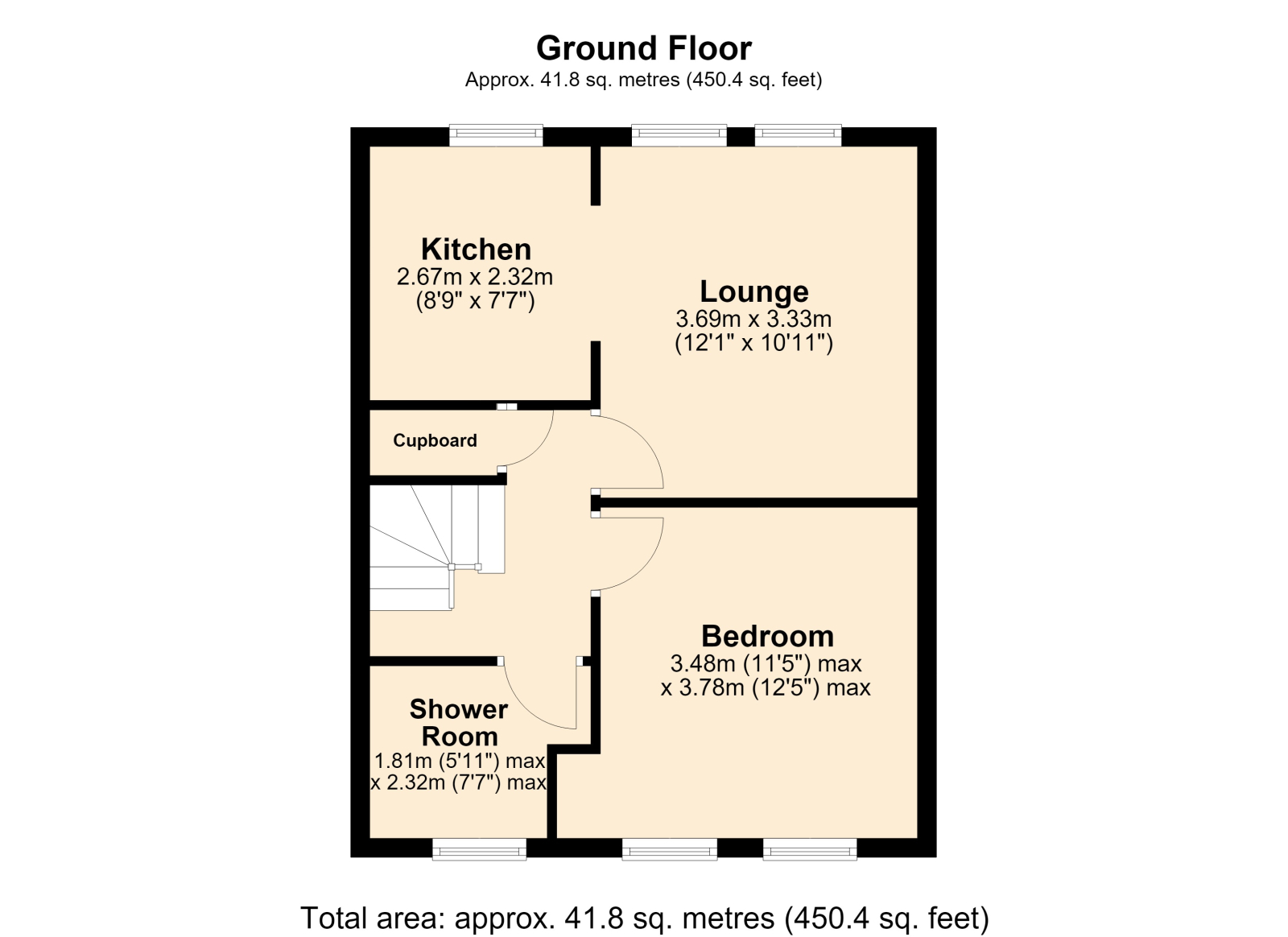 Flat 3, Watledge House, Barton Road, TEWKESBURY floorplan