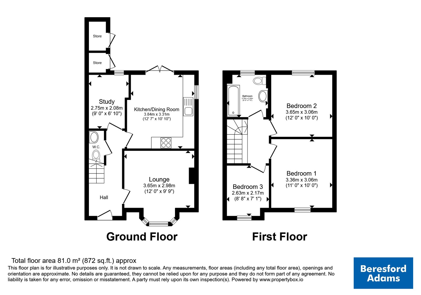 5, Bank Villas, Mold floorplan