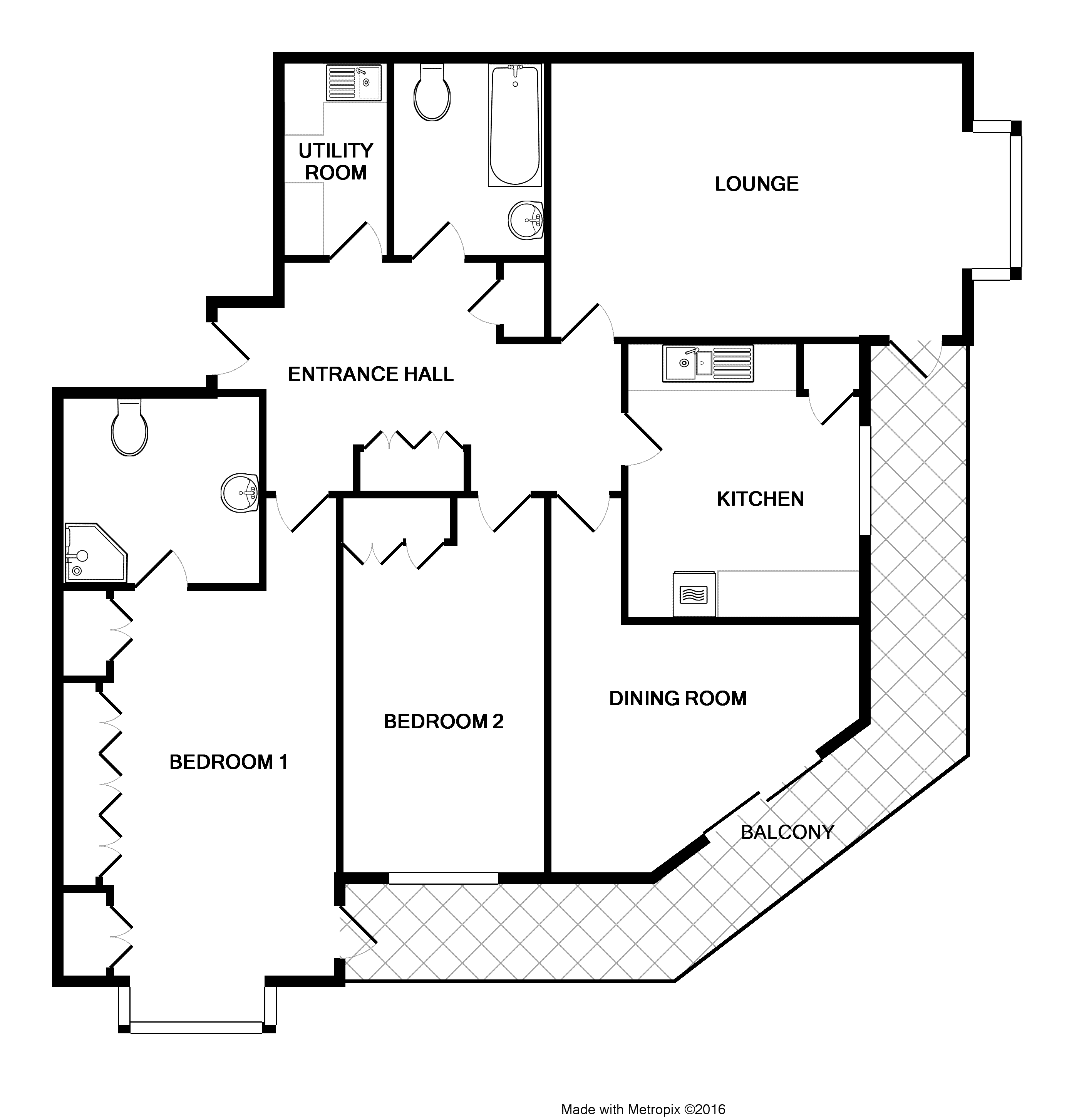 2 Bedrooms Flat to rent in Broadmark Lane, Rustington, West Sussex BN16