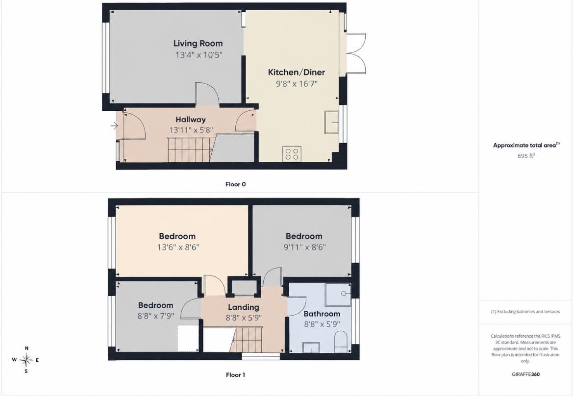 18, North Dell, Chelmsford floorplan