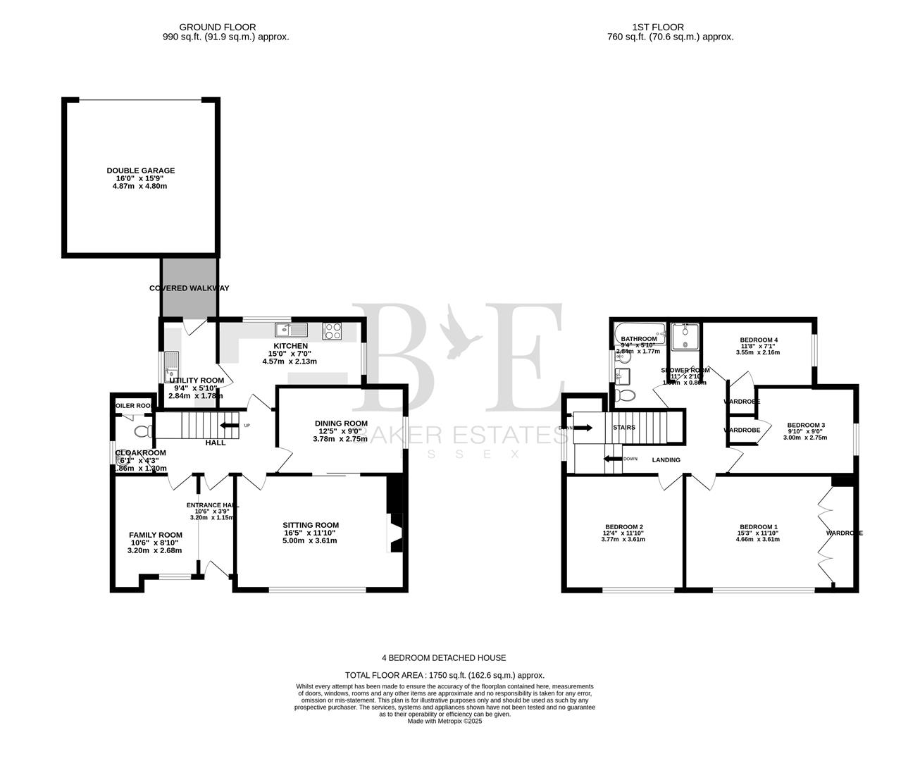 9, Earlsmead, Witham floorplan