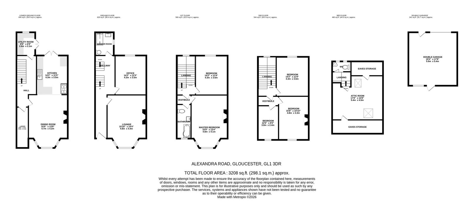 7, Alexandra Road, Gloucester floorplan