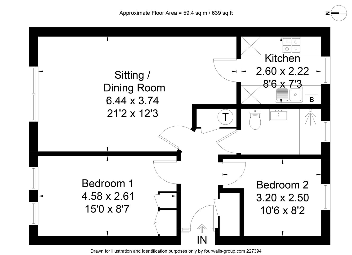 Arches Lane, Malmesbury SN16, 2 bedroom flat for sale 64427544