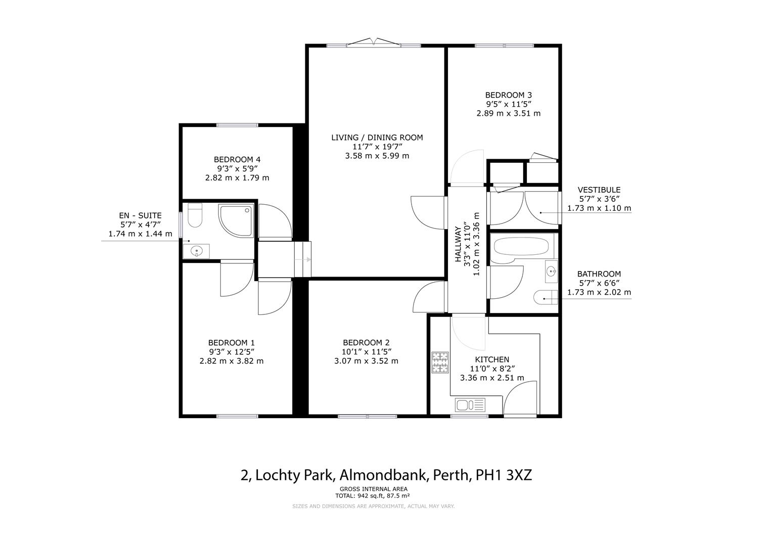 2, Lochty Park, Perth floorplan