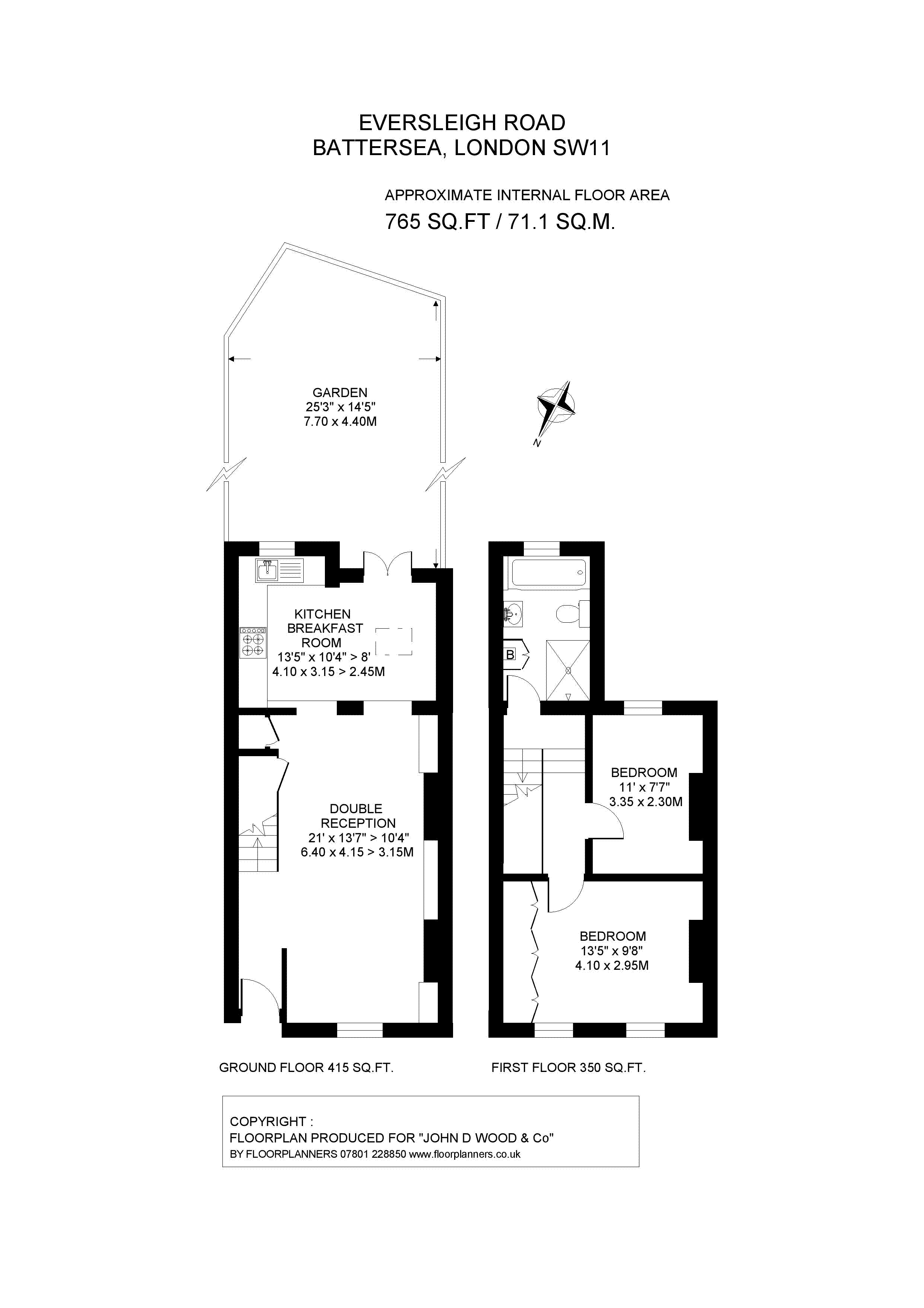 2 bed terraced house for sale in Eversleigh Road, London SW11