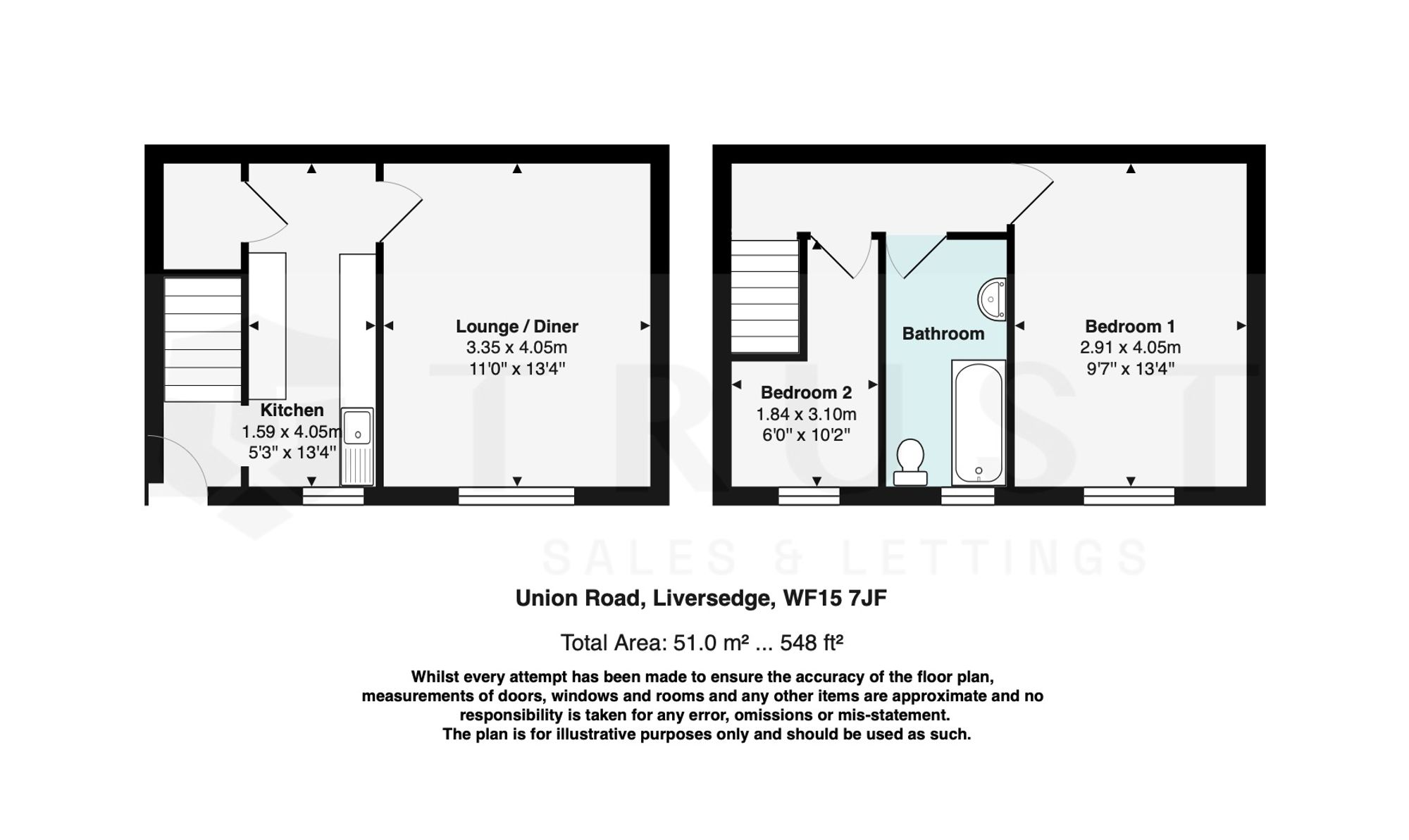 84 Union Road, Liversedge floorplan