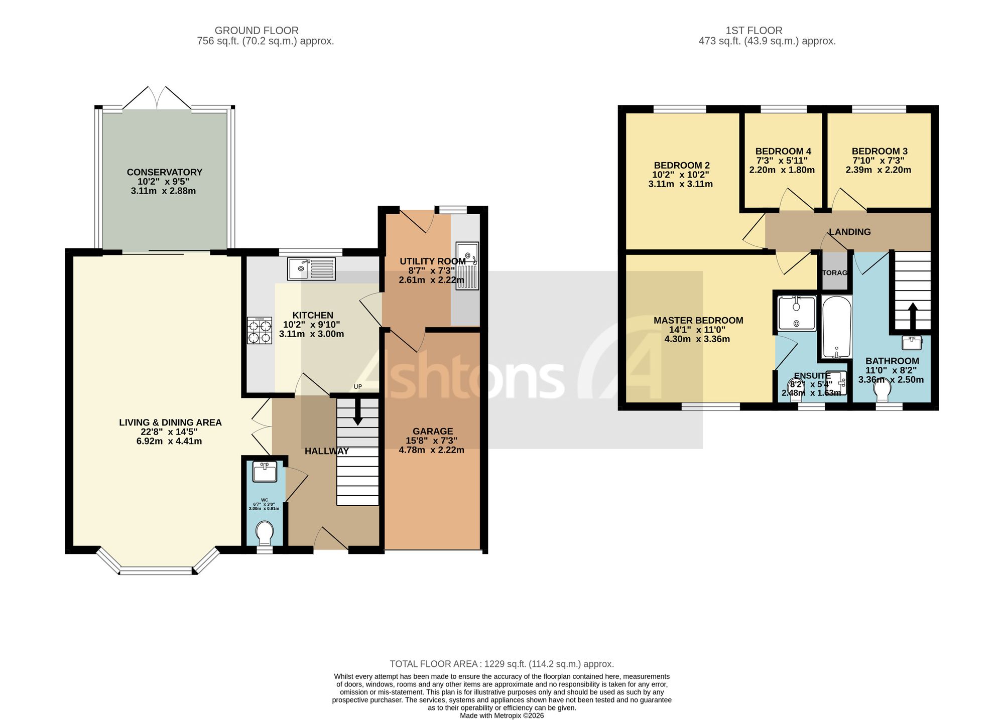 27 The Copse, Newton-Le-Willows floorplan