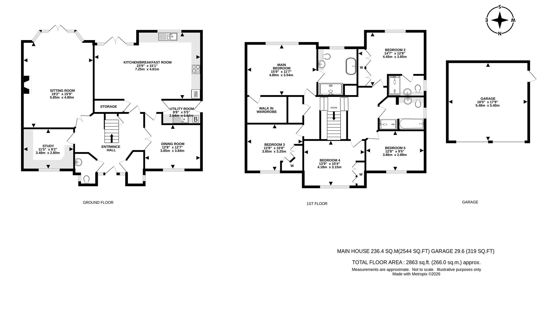 2, Killowen Close, Tadworth floorplan