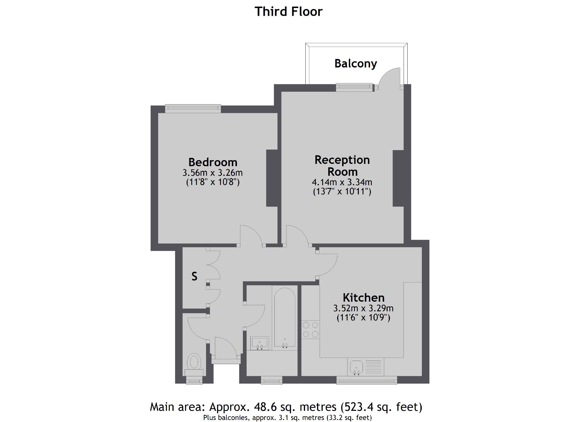 Flat 47, Wickford House, Wickford Street, London floorplan