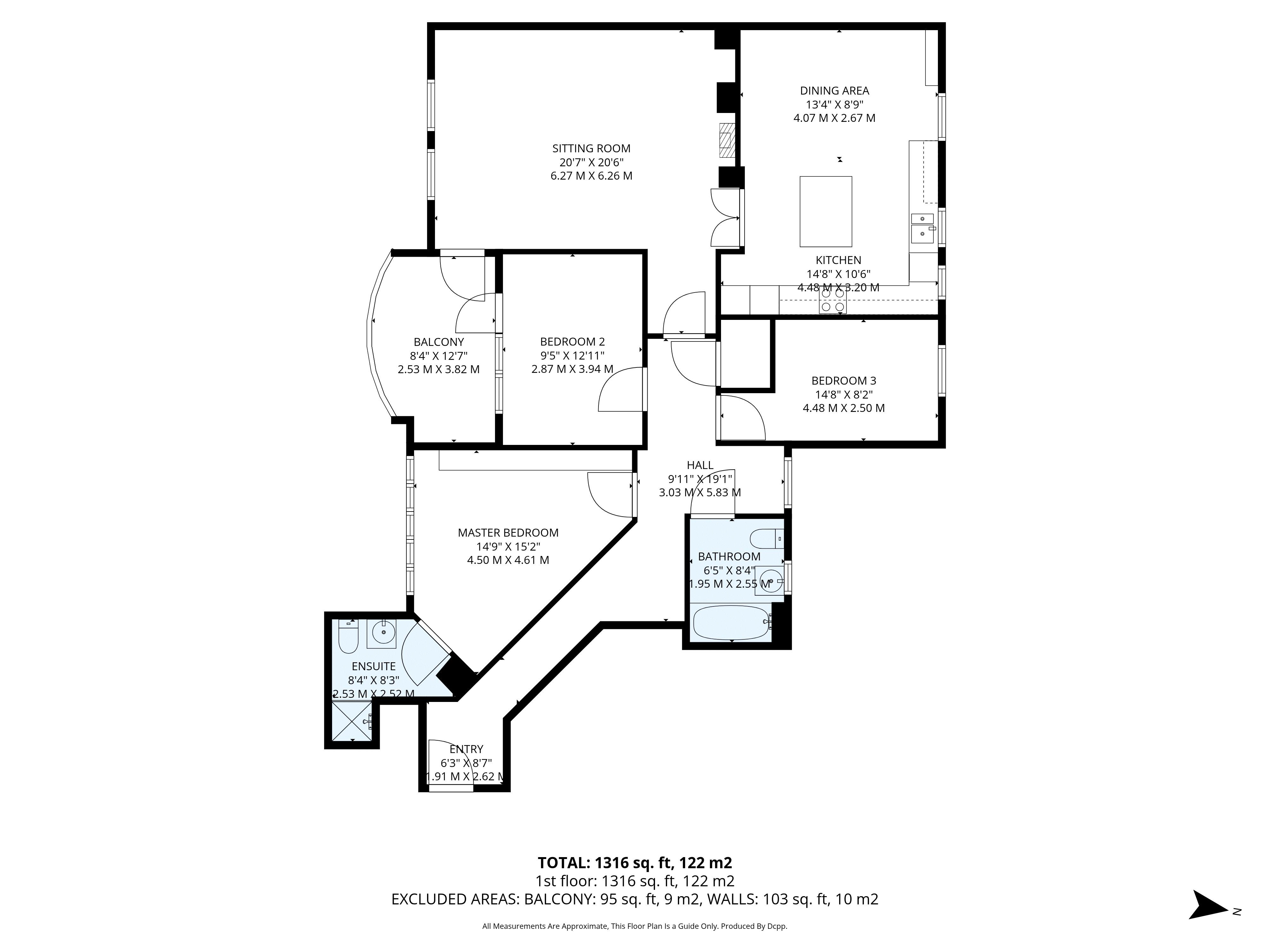 11 St Edmunds Apartments, Lower Baxter Street, Bury St. Edmunds floorplan
