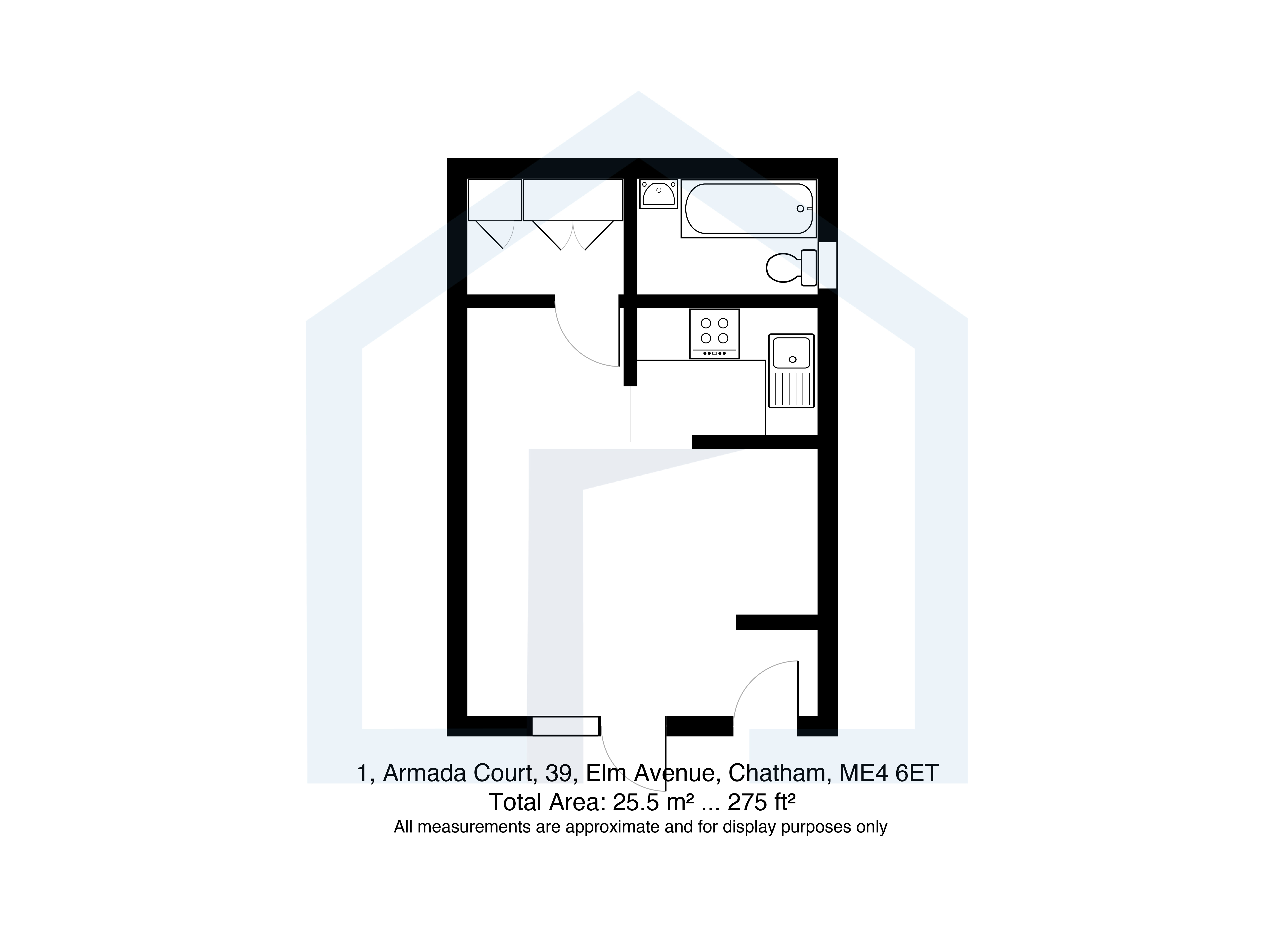 1 Armada Court, Elm Avenue, Chatham floorplan