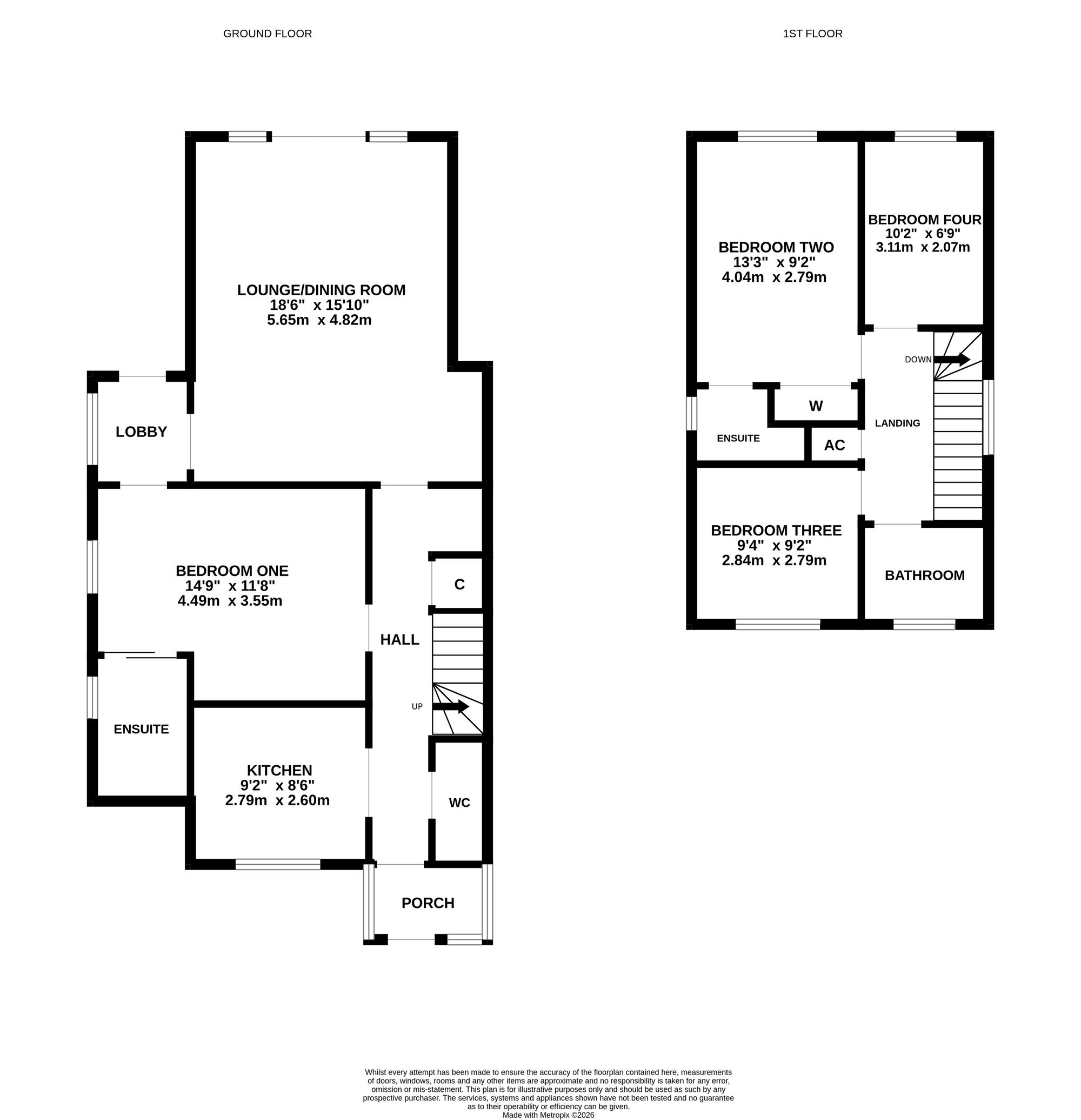 4 Hunter Close, Southampton floorplan
