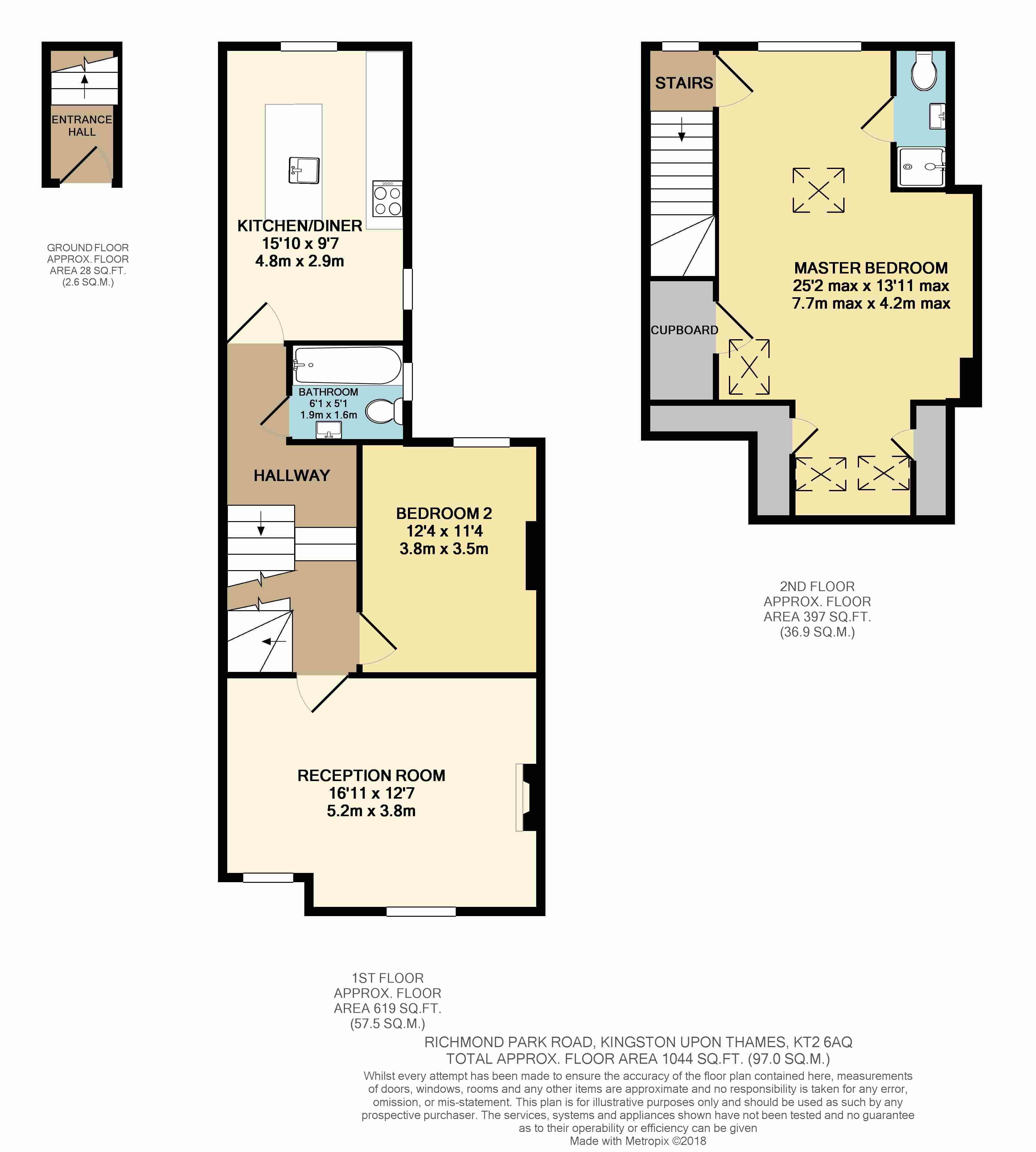 2 Bedrooms Flat for sale in Richmond Park Road, Kingston Upon Thames KT2