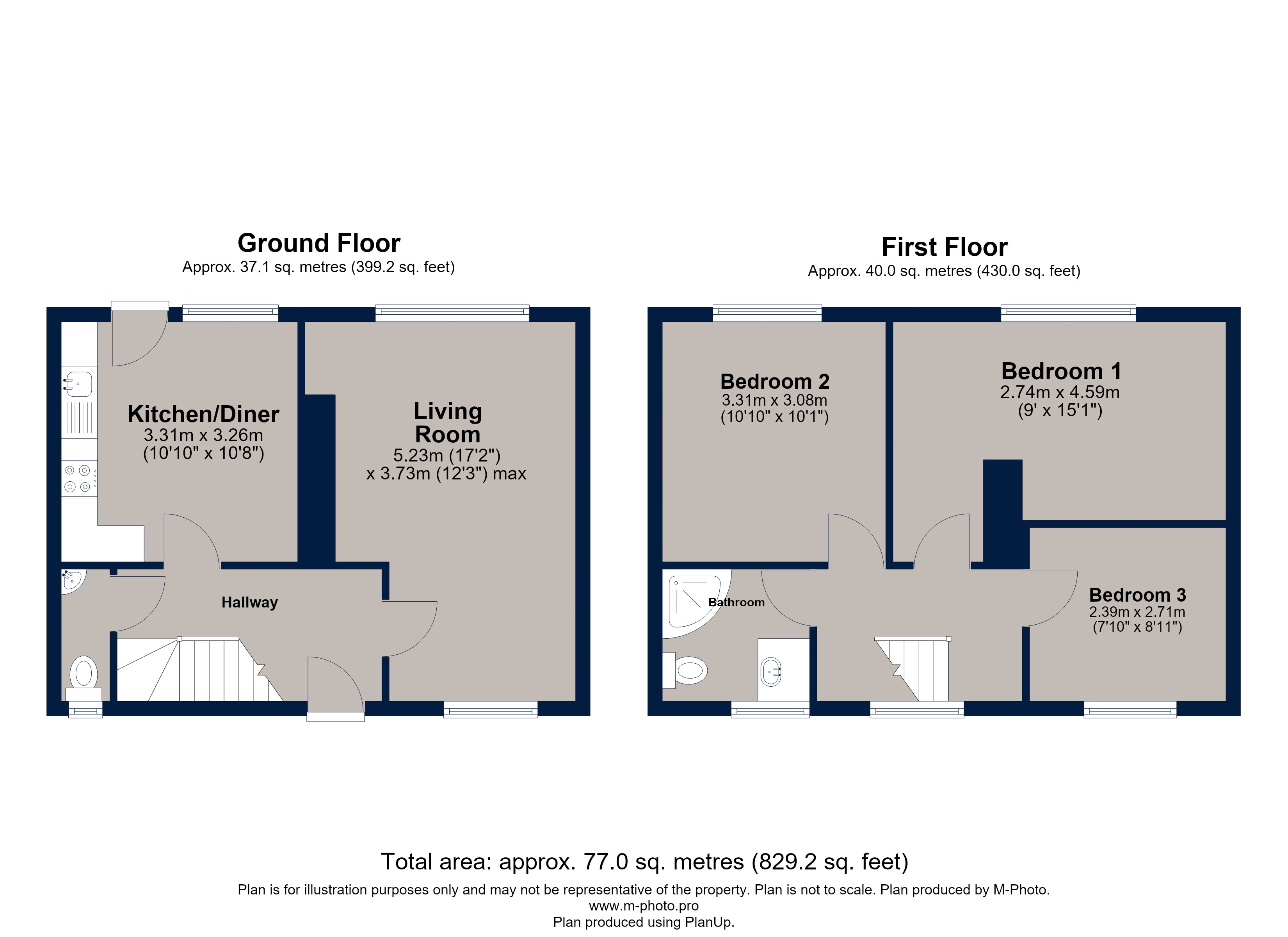 38, Willow Crescent, Oakham floorplan
