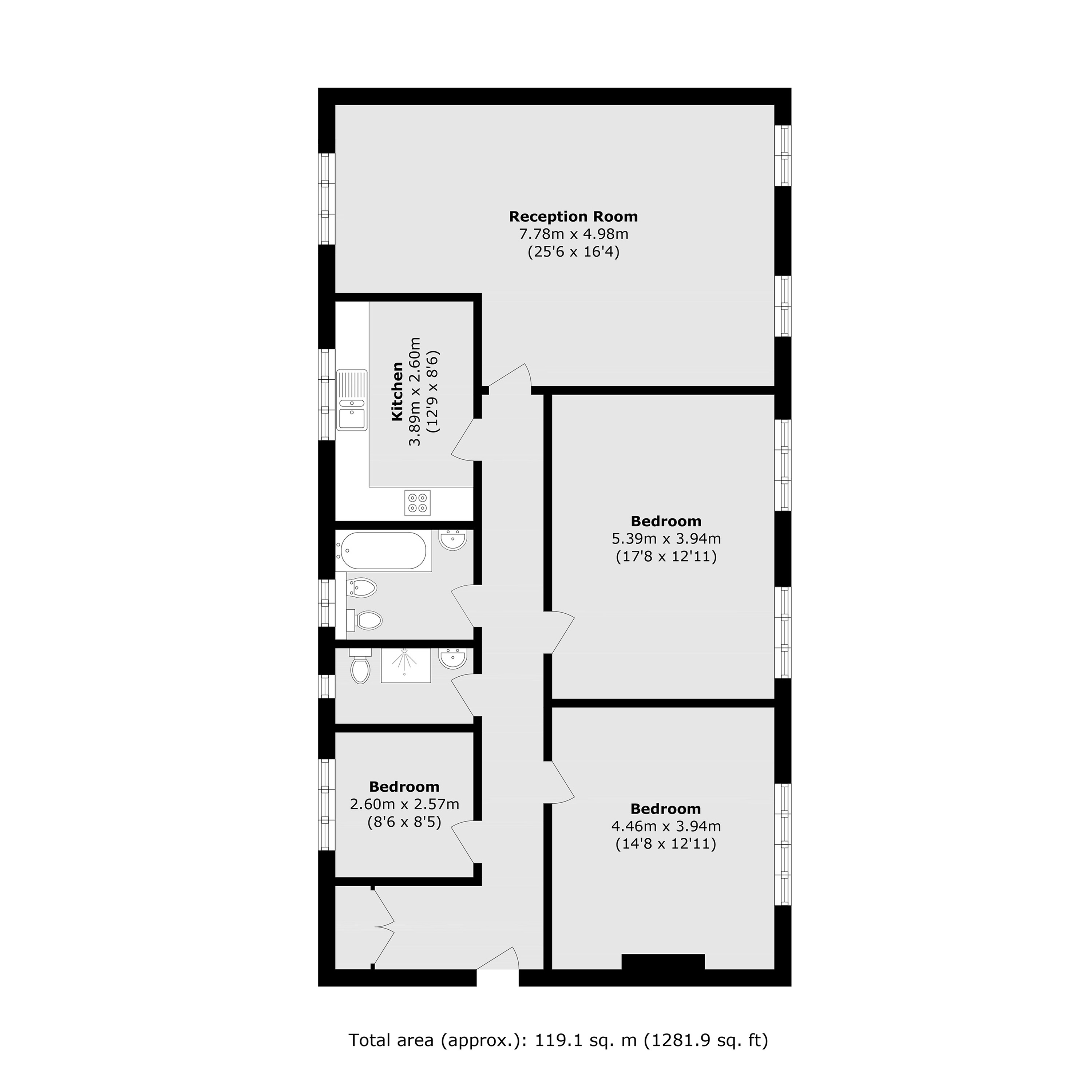 24a Herga Court, Sudbury Hill, Harrow floorplan