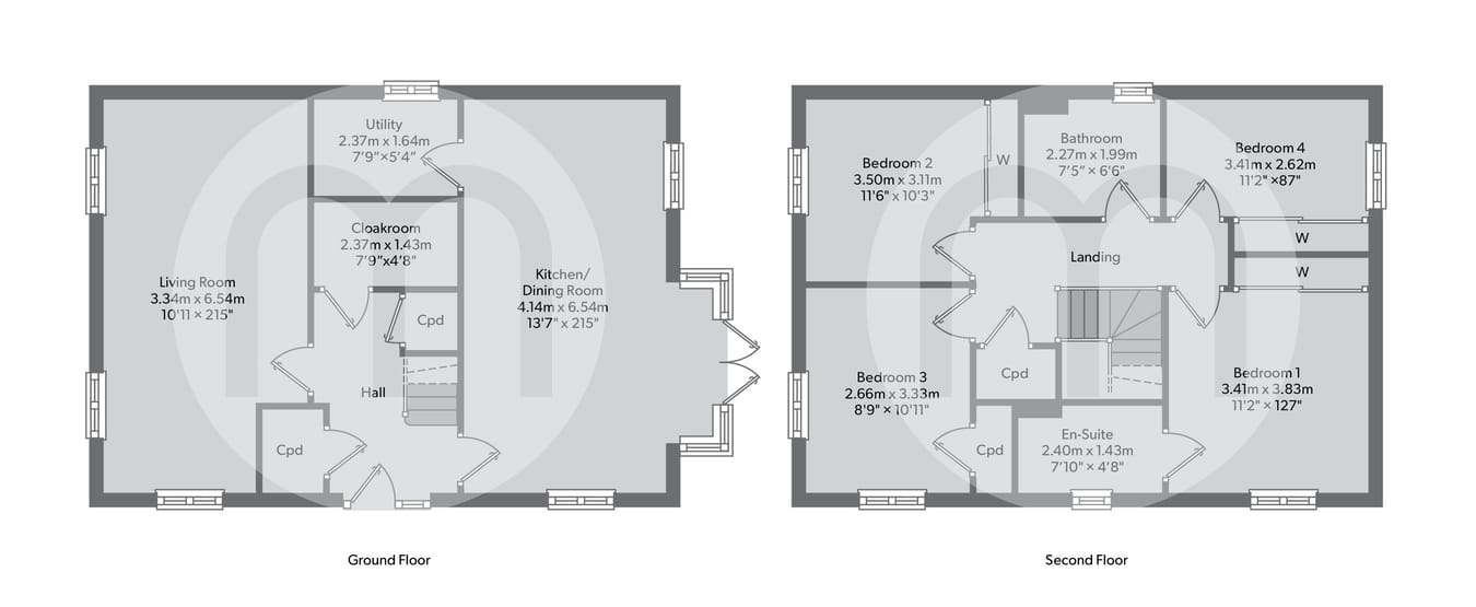 Woodside Way, Great Dunmow floorplan