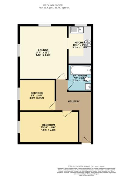 Flat 2, Bellingham Court, Wanderer Drive, Barking floorplan