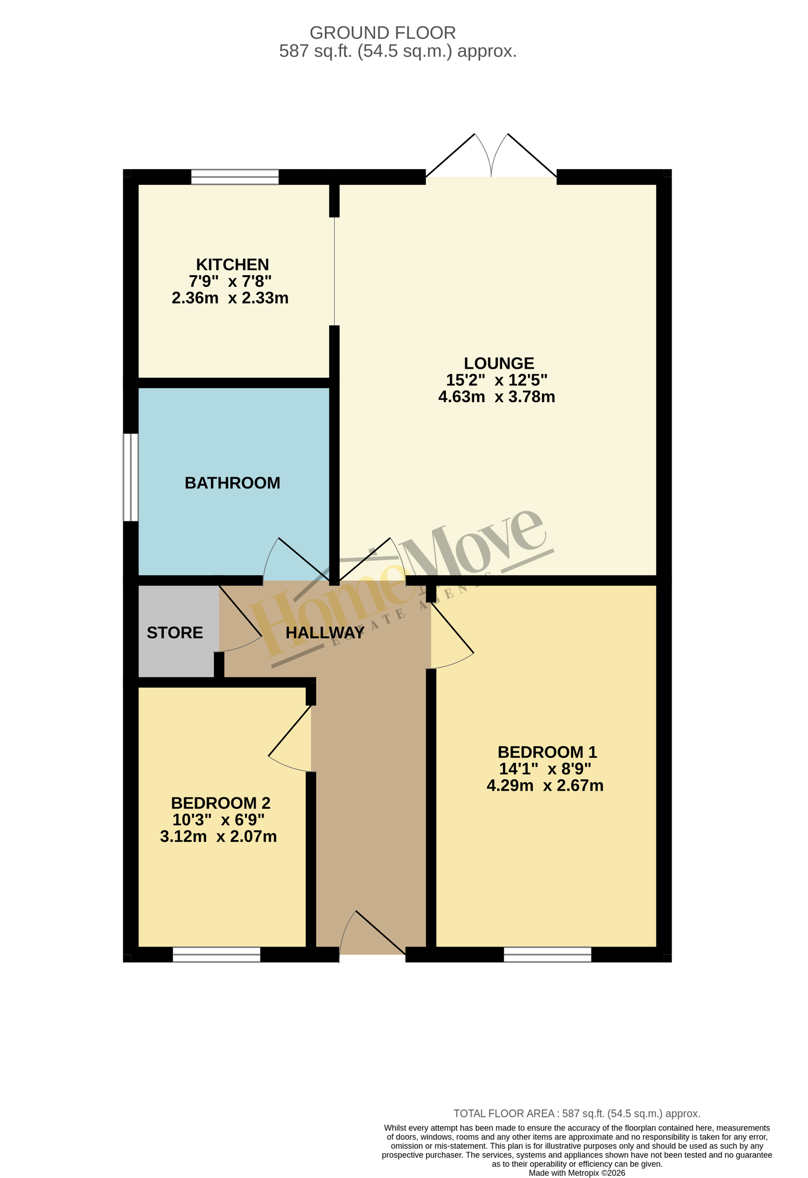 15, Daisy Close, Leicester floorplan