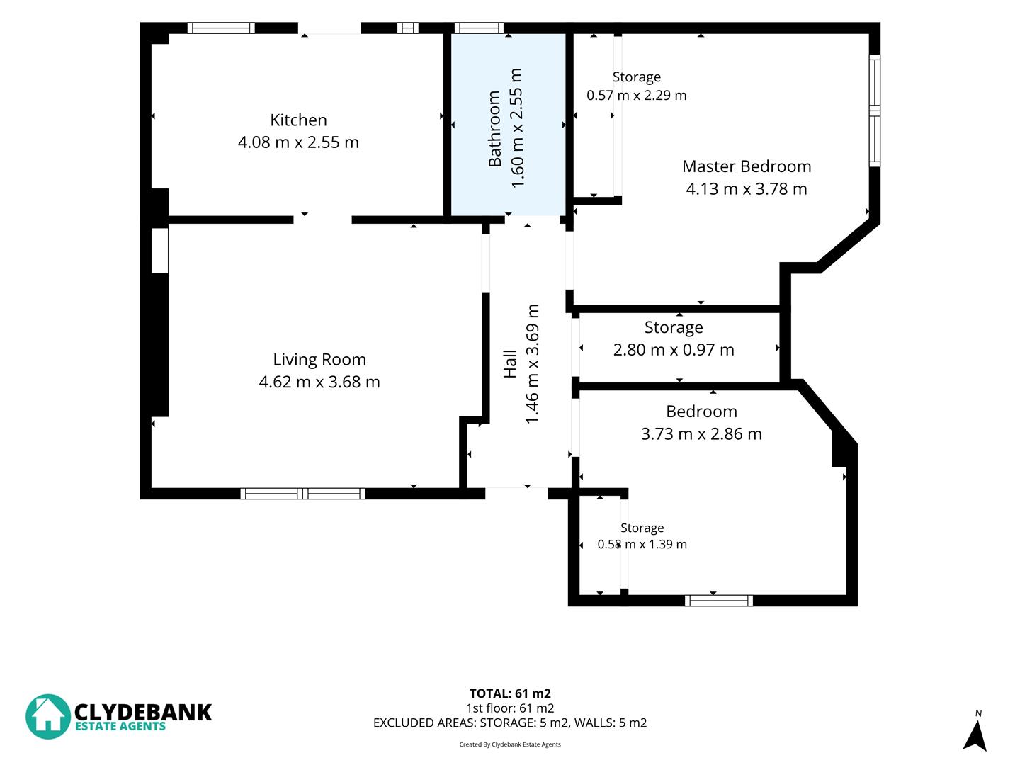 35, East Thomson Street, Clydebank floorplan